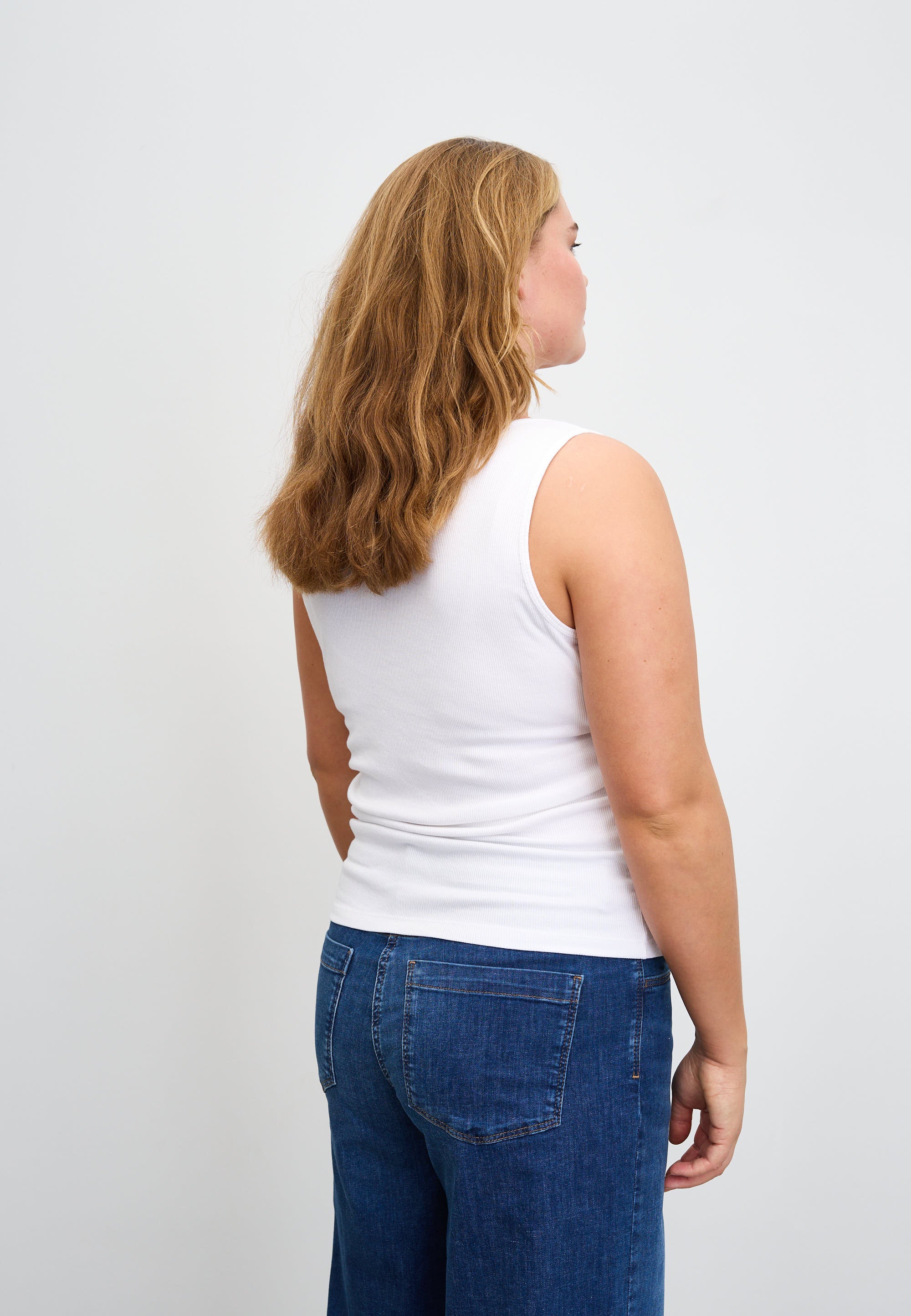 LAURIE Alberte Tank Top Tops 10000 White