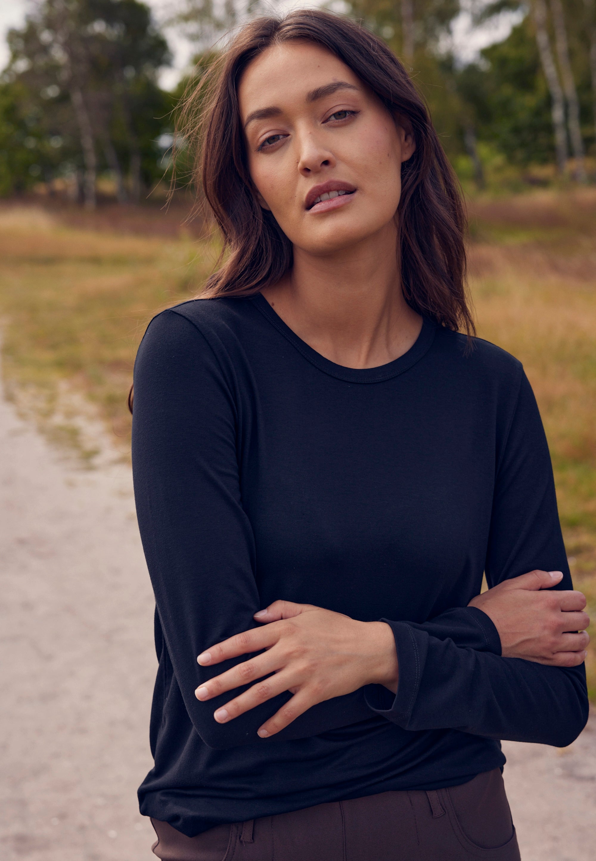 LAURIE Amanda T-Shirt - Long Sleeve T-Shirts 99000 Black