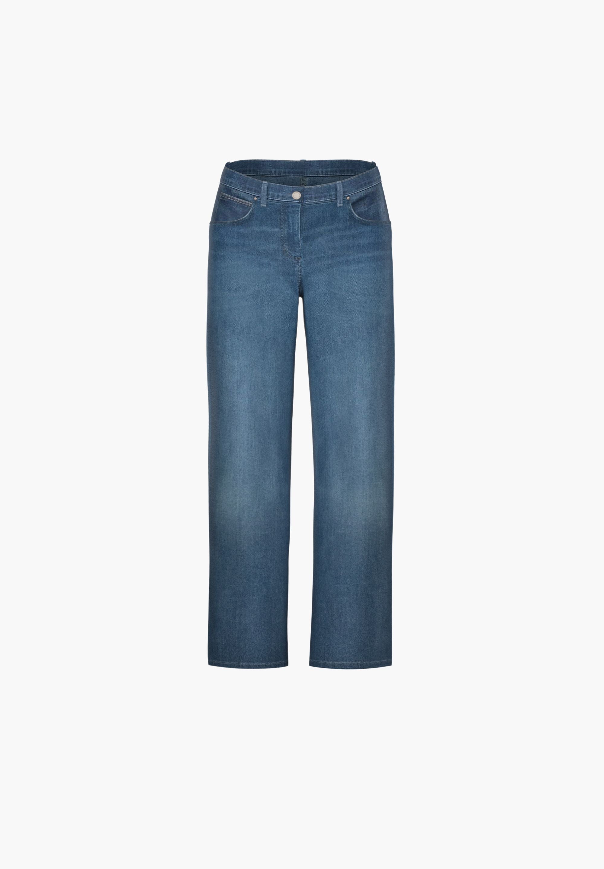 LAURIE Carol Loose - Short Length Trousers LOOSE 49399 Washed Blue Denim