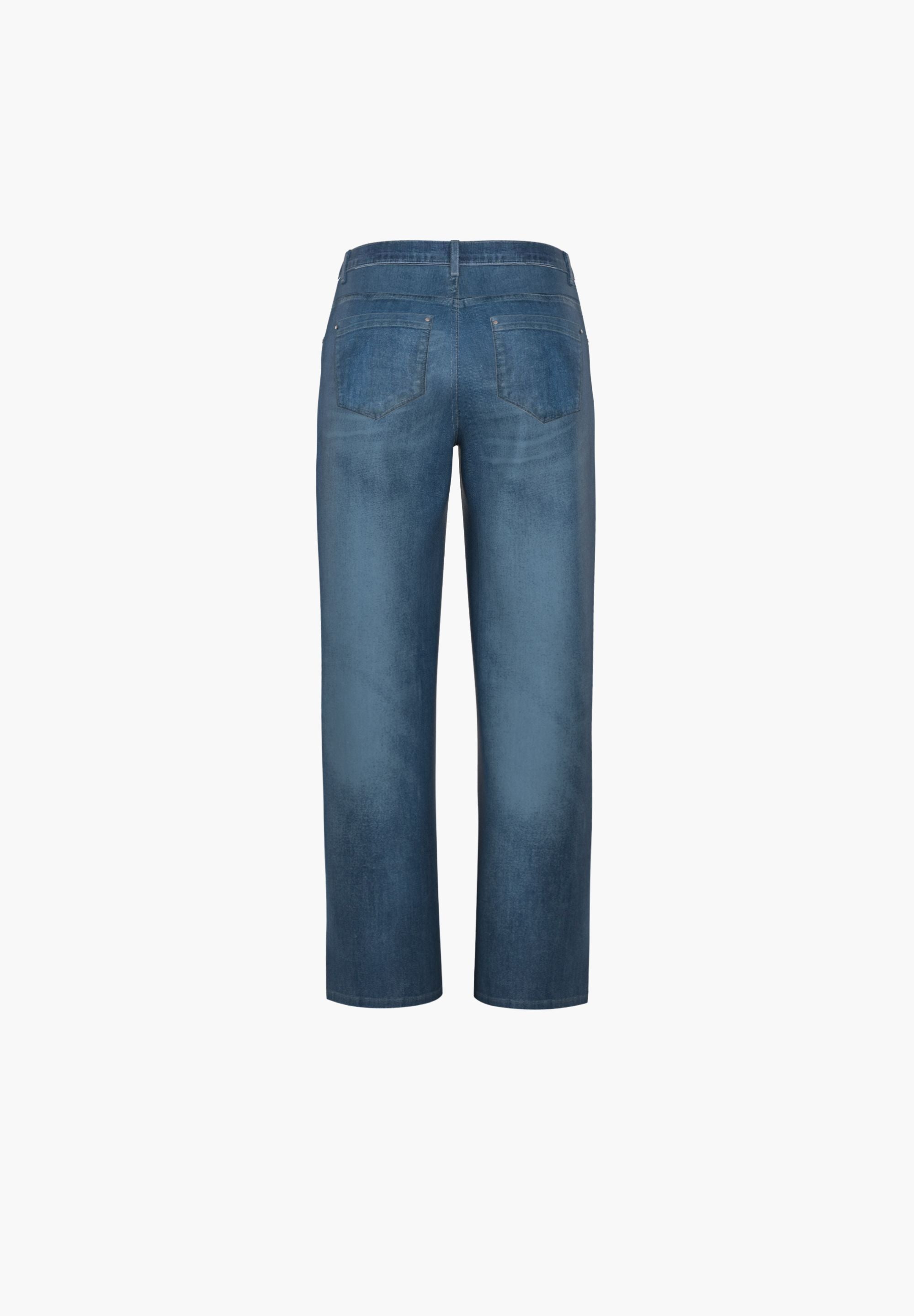 LAURIE Carol Loose - Short Length Trousers LOOSE 49399 Washed Blue Denim