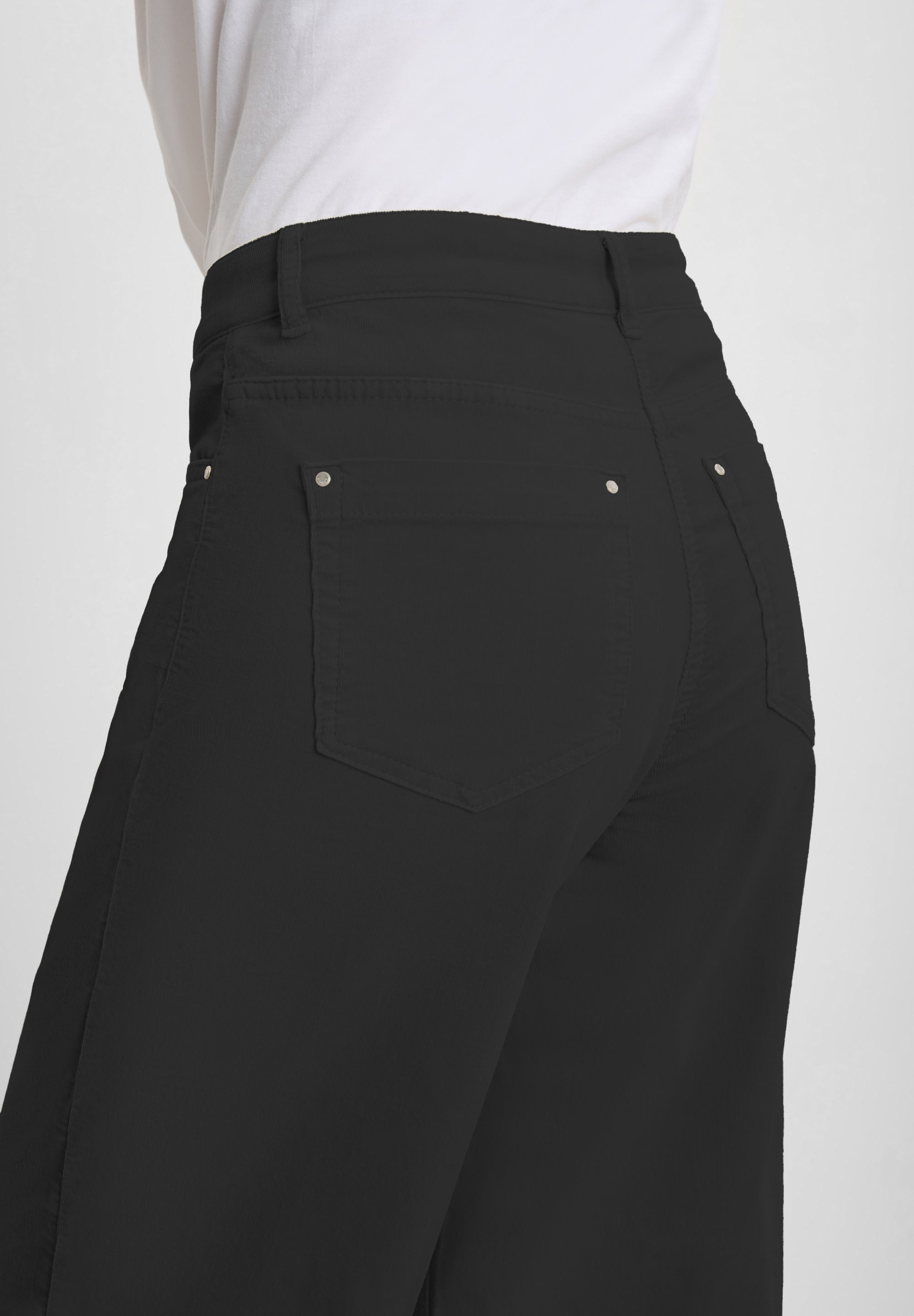 LAURIE Carol Loose Fløyel - Medium Length Loose 99000 Black