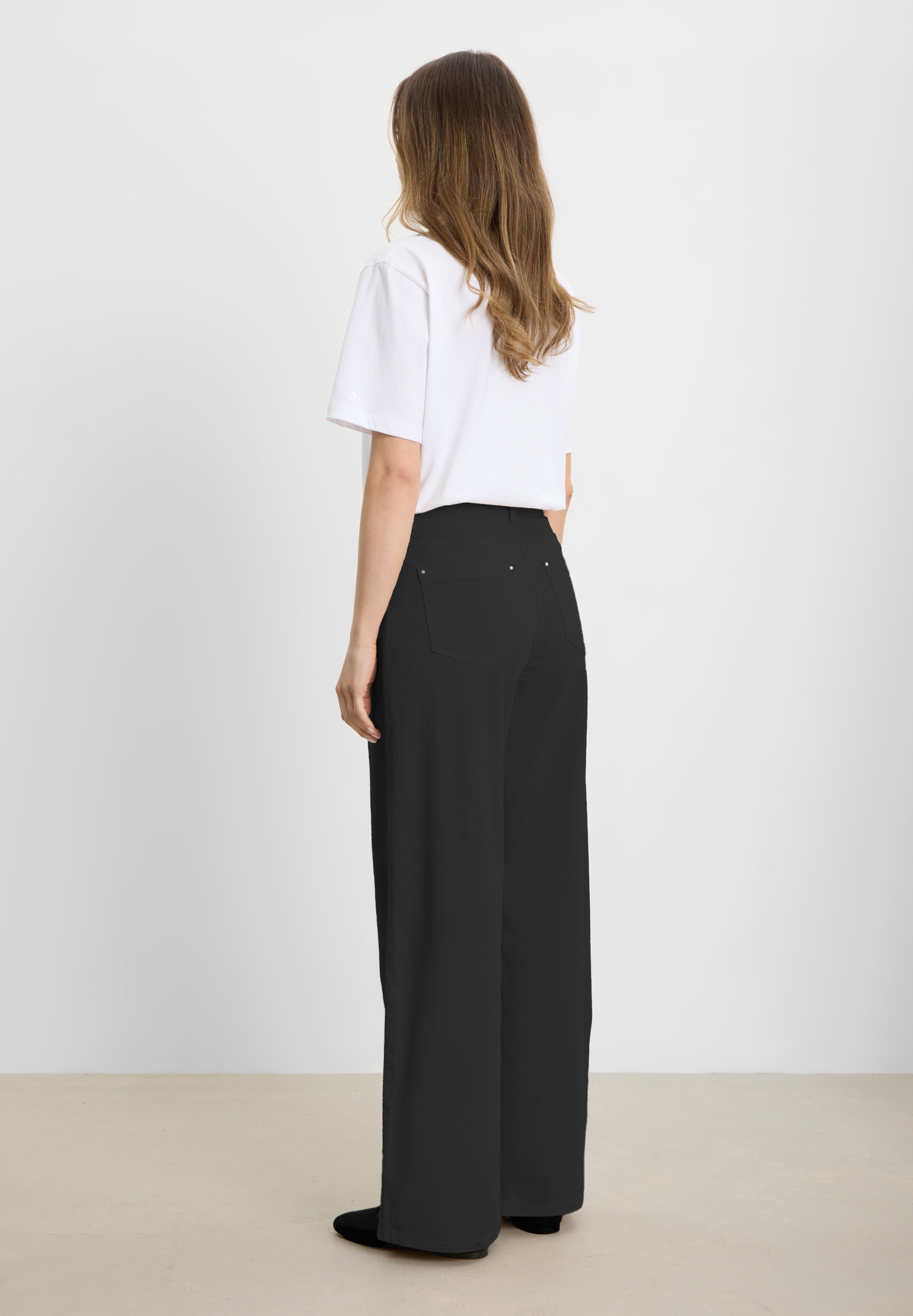 LAURIE Carol Loose Fløyel - Medium Length Loose 99000 Black