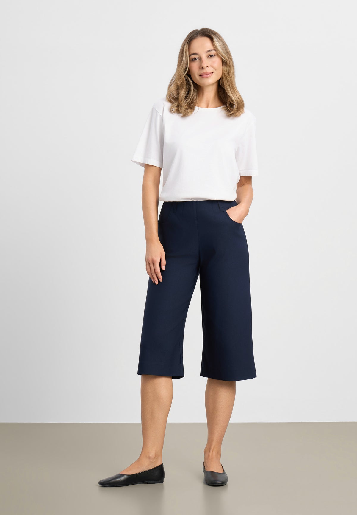 LAURIE Donna Loose - Capri SL Loose 49000 Navy