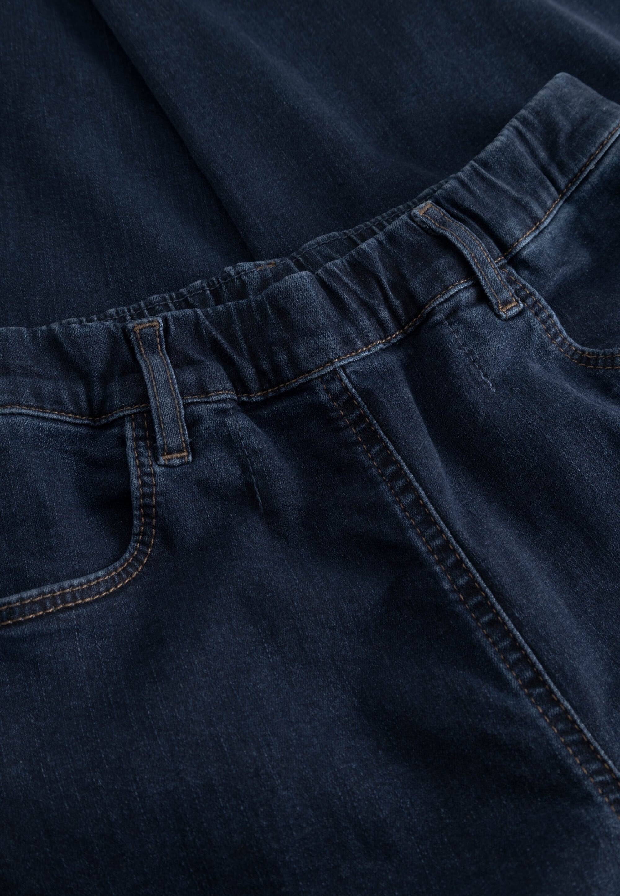 LAURIE Donna Loose - Medium Length Loose 40513 Dark Blue Denim