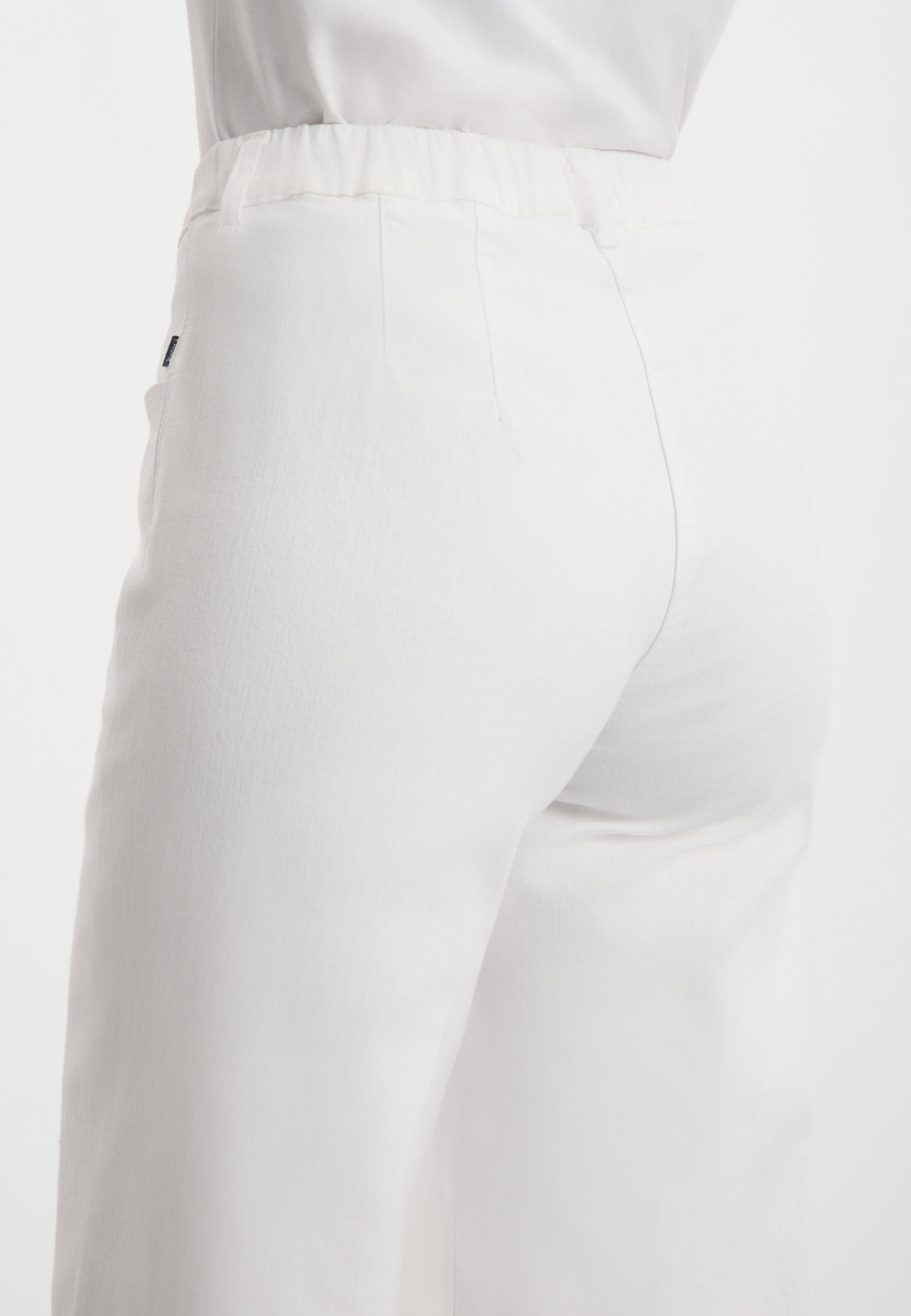 LAURIE Donna Loose Capri SL Loose 10000 White