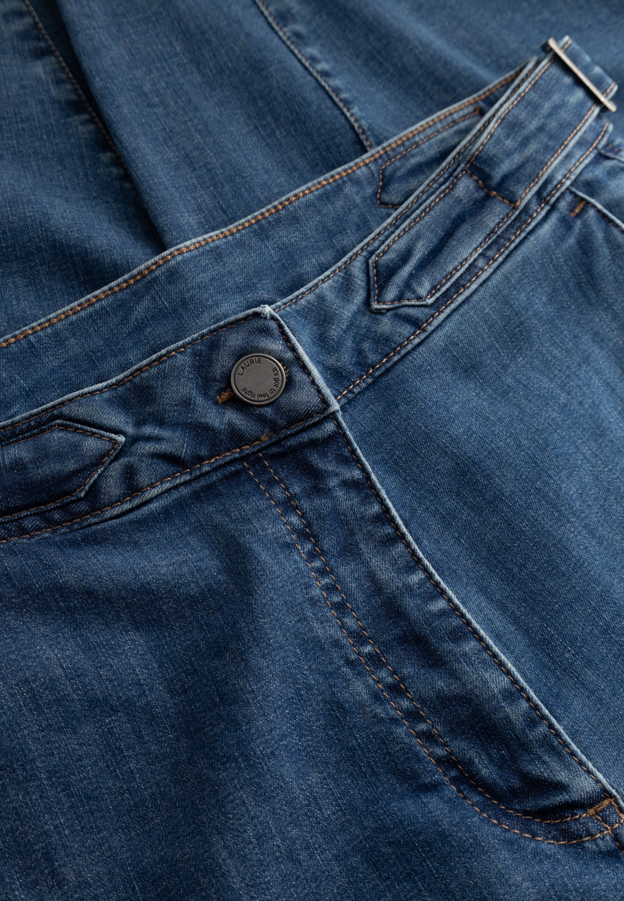 LAURIE Freya Tapered Loose Cropped Loose 49401 Blue Denim