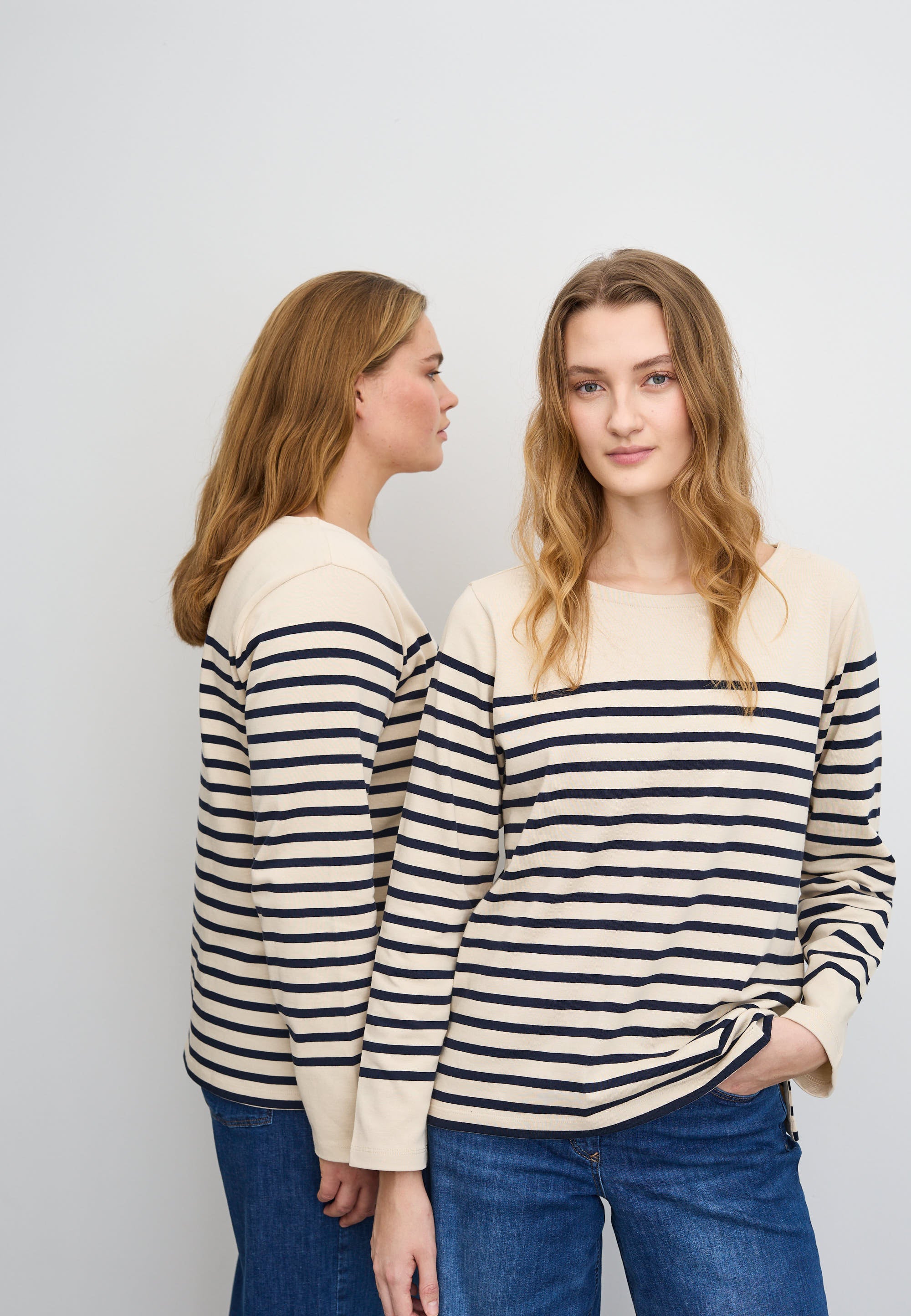 LAURIE Gabrielle Breton Shirt LS Sweatshirts 99013 Black Birch Stripe