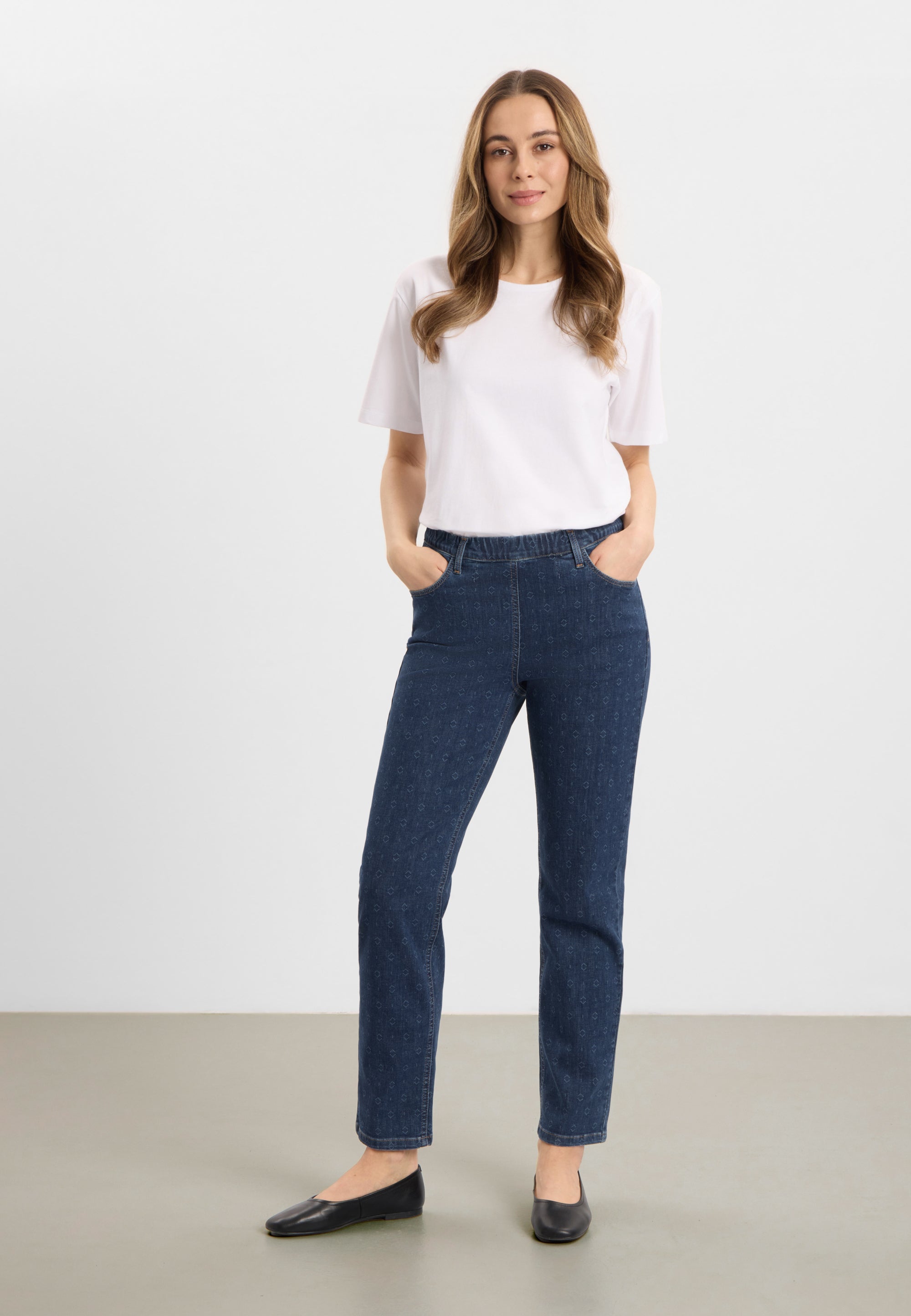 LAURIE Kelly Regular - Short Length Regular 49396 Blue sashiko