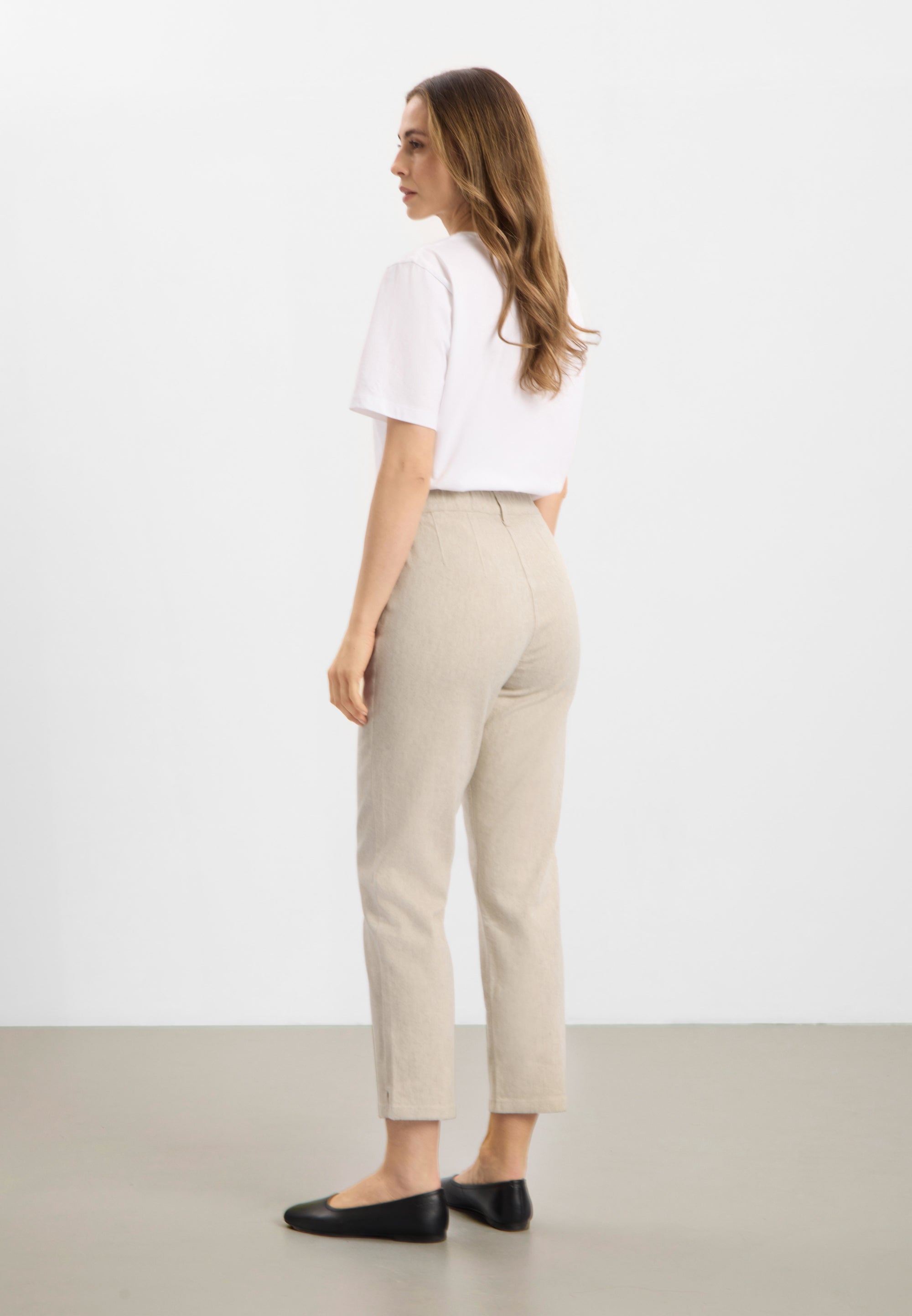 LAURIE Kelly Regular Cropped Regular 25199 Grey sand hemp