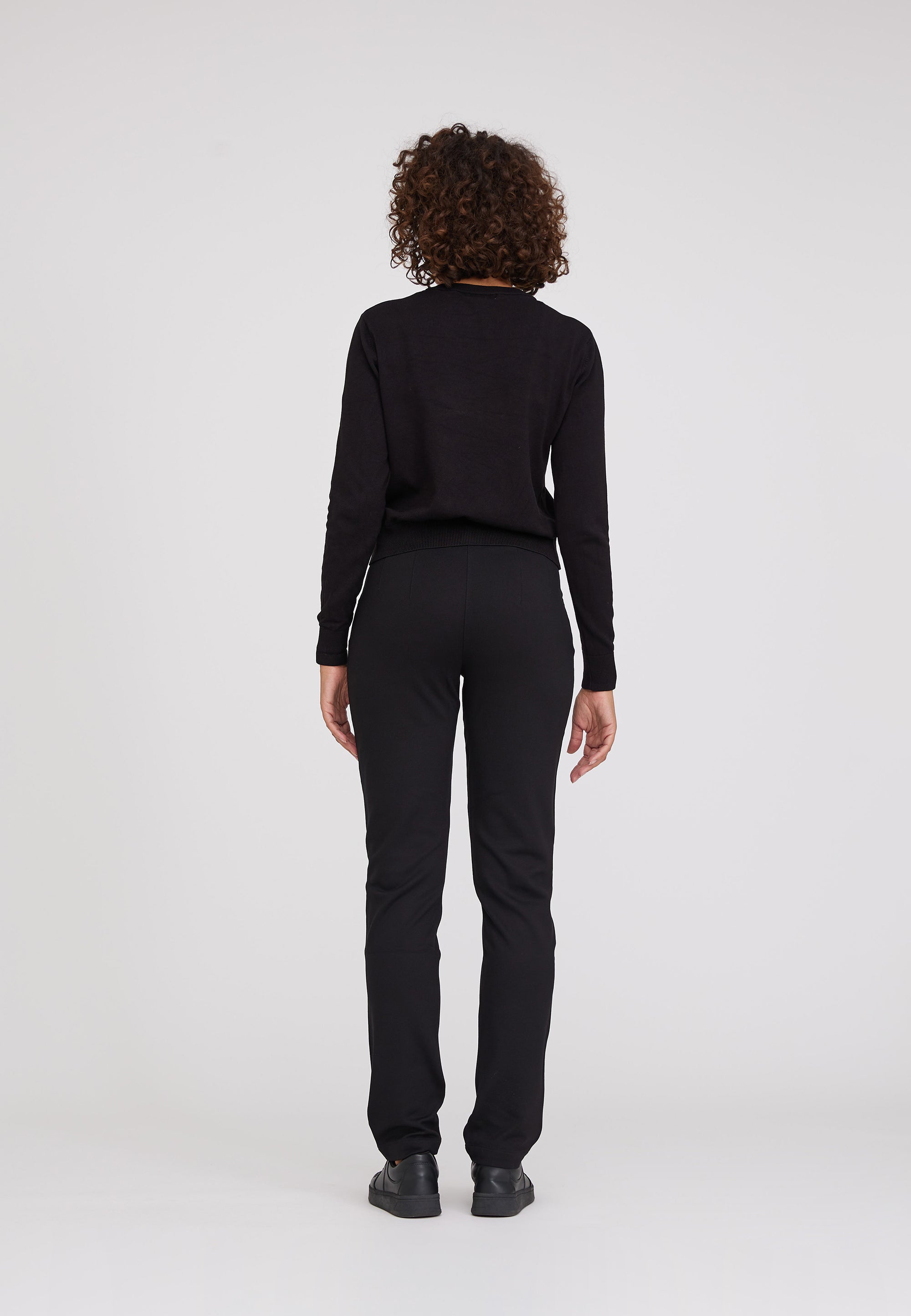 LAURIE Kelly Regular Jersey - Medium Length Regular 99143 Black brushed