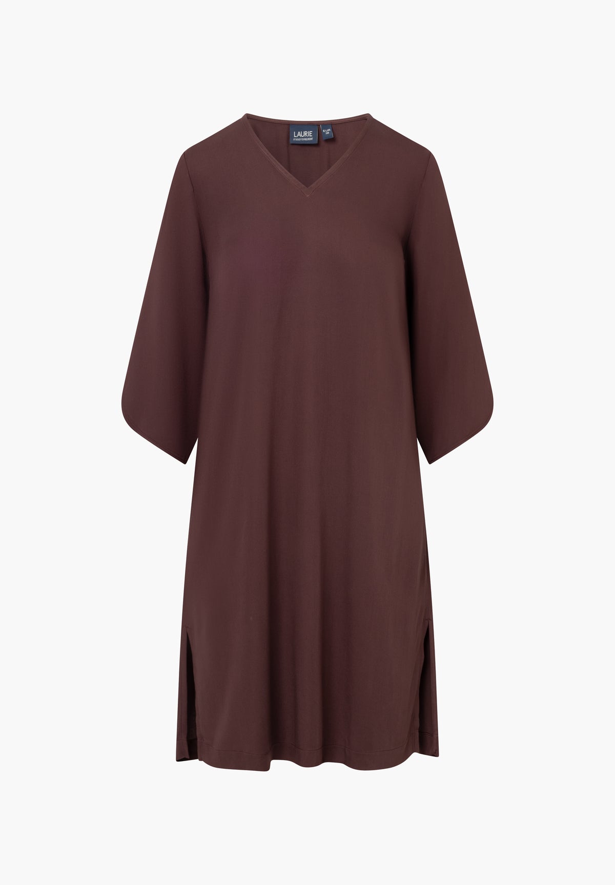 LAURIE Nelly Dress - 3/4 Sleeves Dresses 68000 Dark Plum