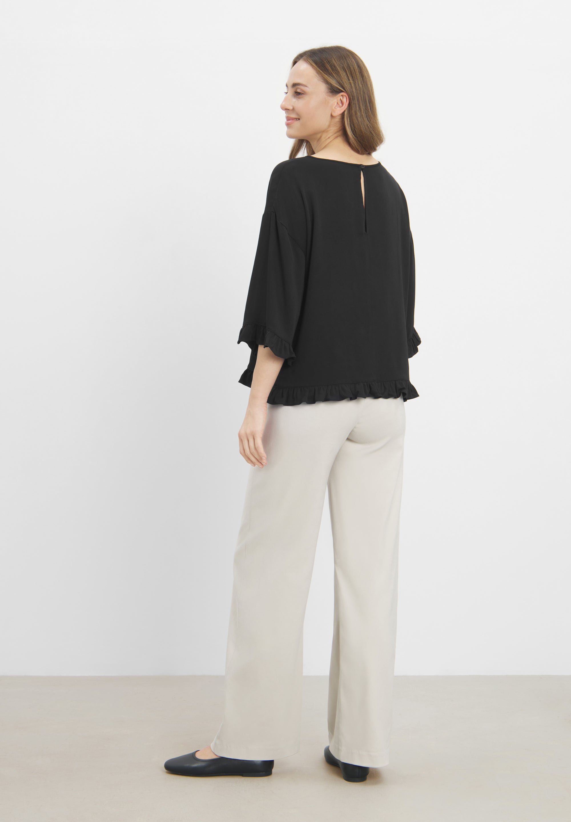 LAURIE Nova Blouse SS Blouses 99000 Black