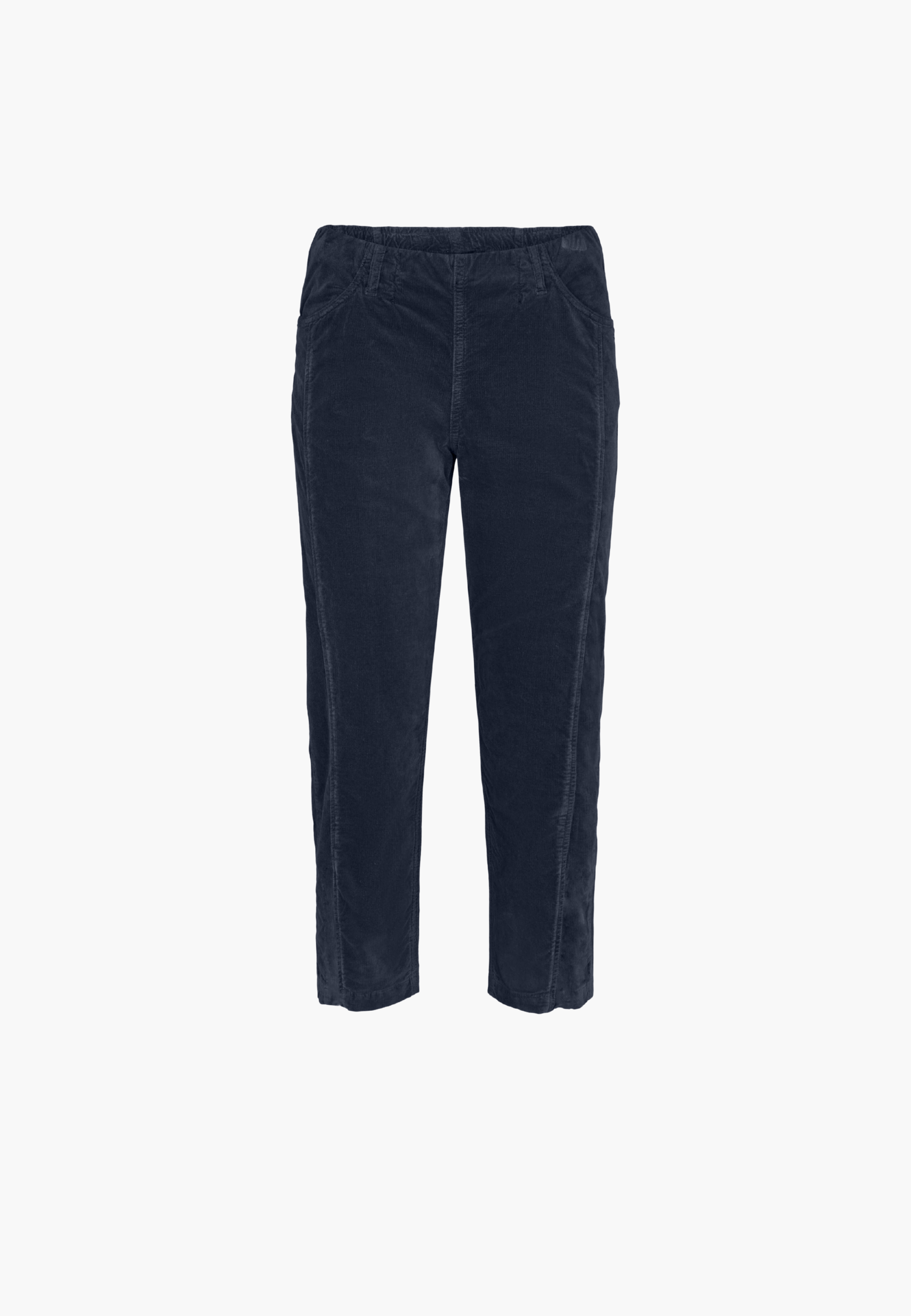 LAURIE Piper Pure Regular Fløyel - Cropped Regular 49000 Navy