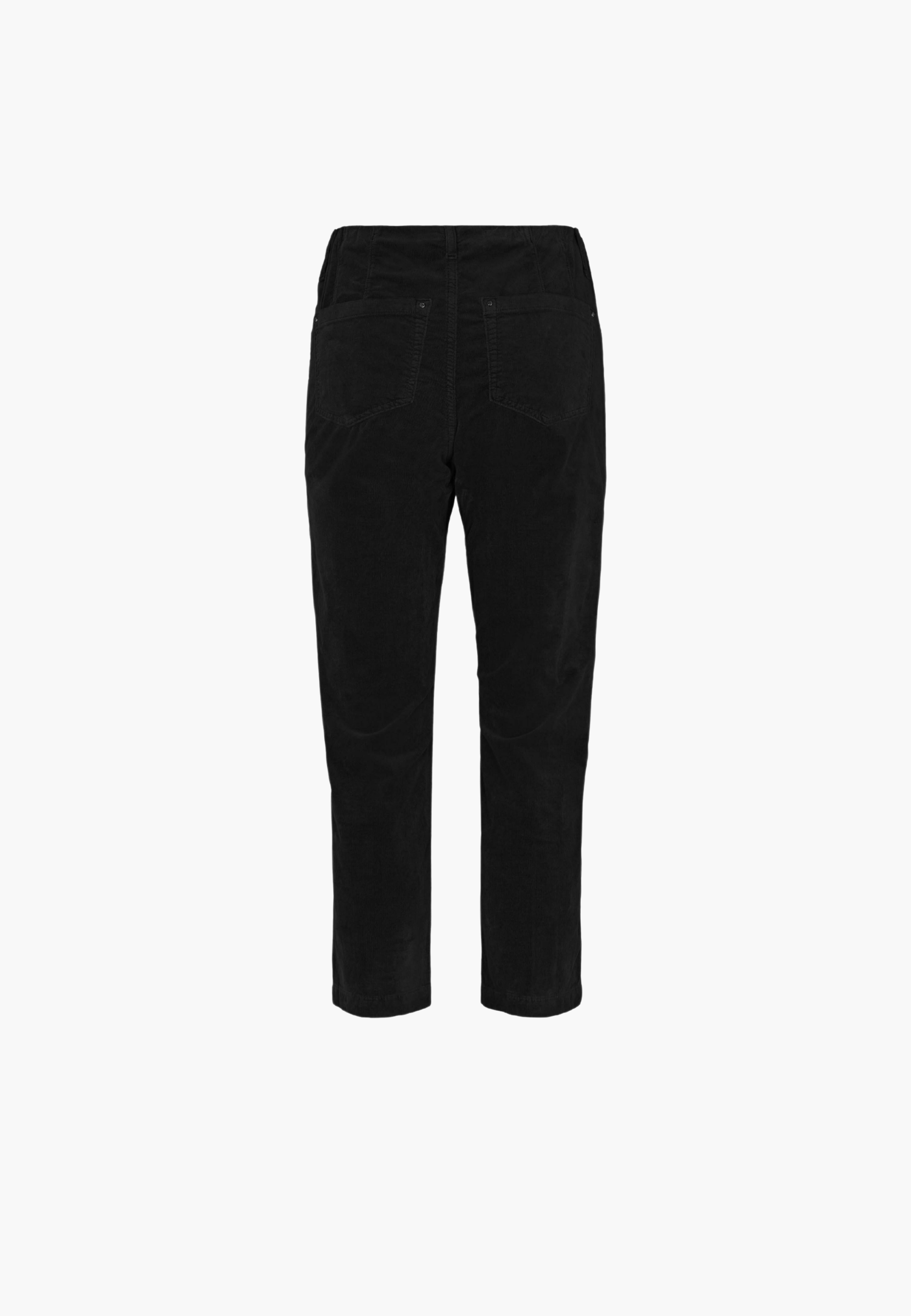 LAURIE Piper Pure Regular Fløyel - Cropped Regular 99000 Black