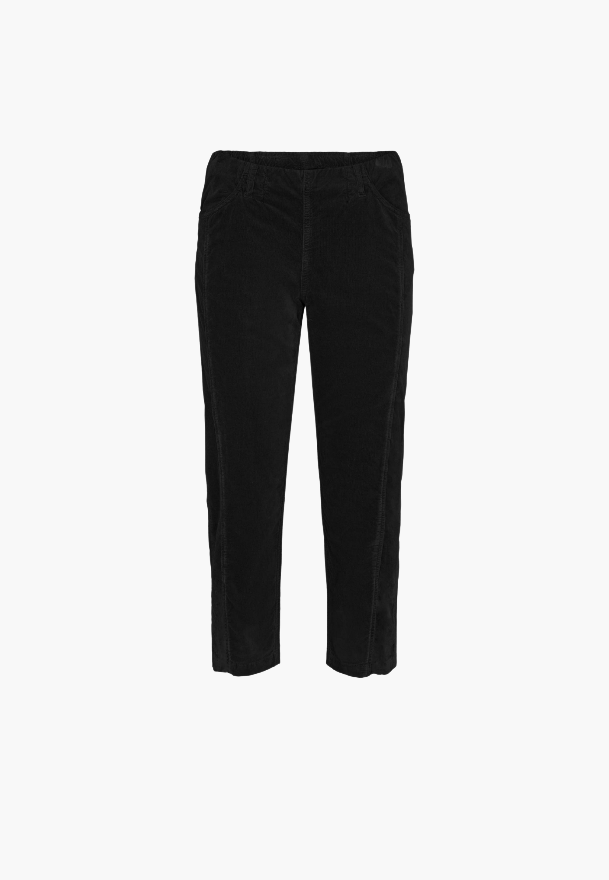 LAURIE Piper Pure Regular Fløyel - Cropped Regular 99000 Black