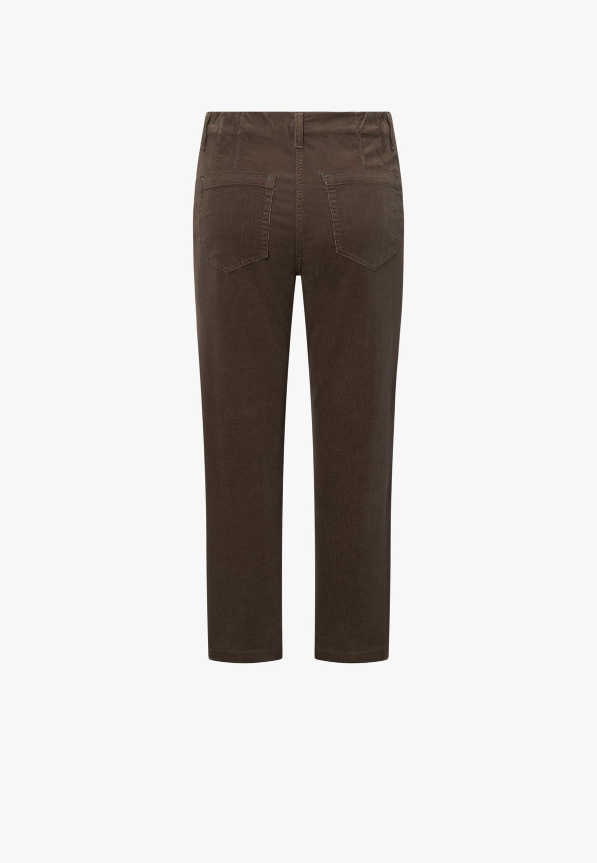 LAURIE Piper Pure Regular Fløyel - Cropped Regular 88000 Brown