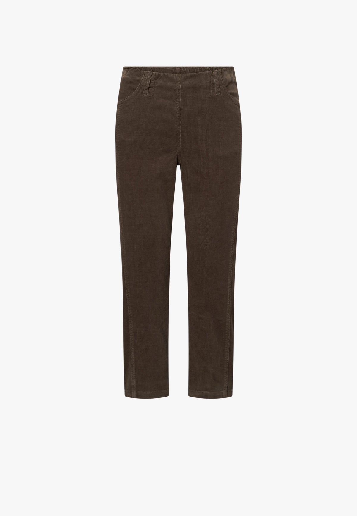 LAURIE Piper Pure Regular Fløyel - Cropped Regular 88000 Brown