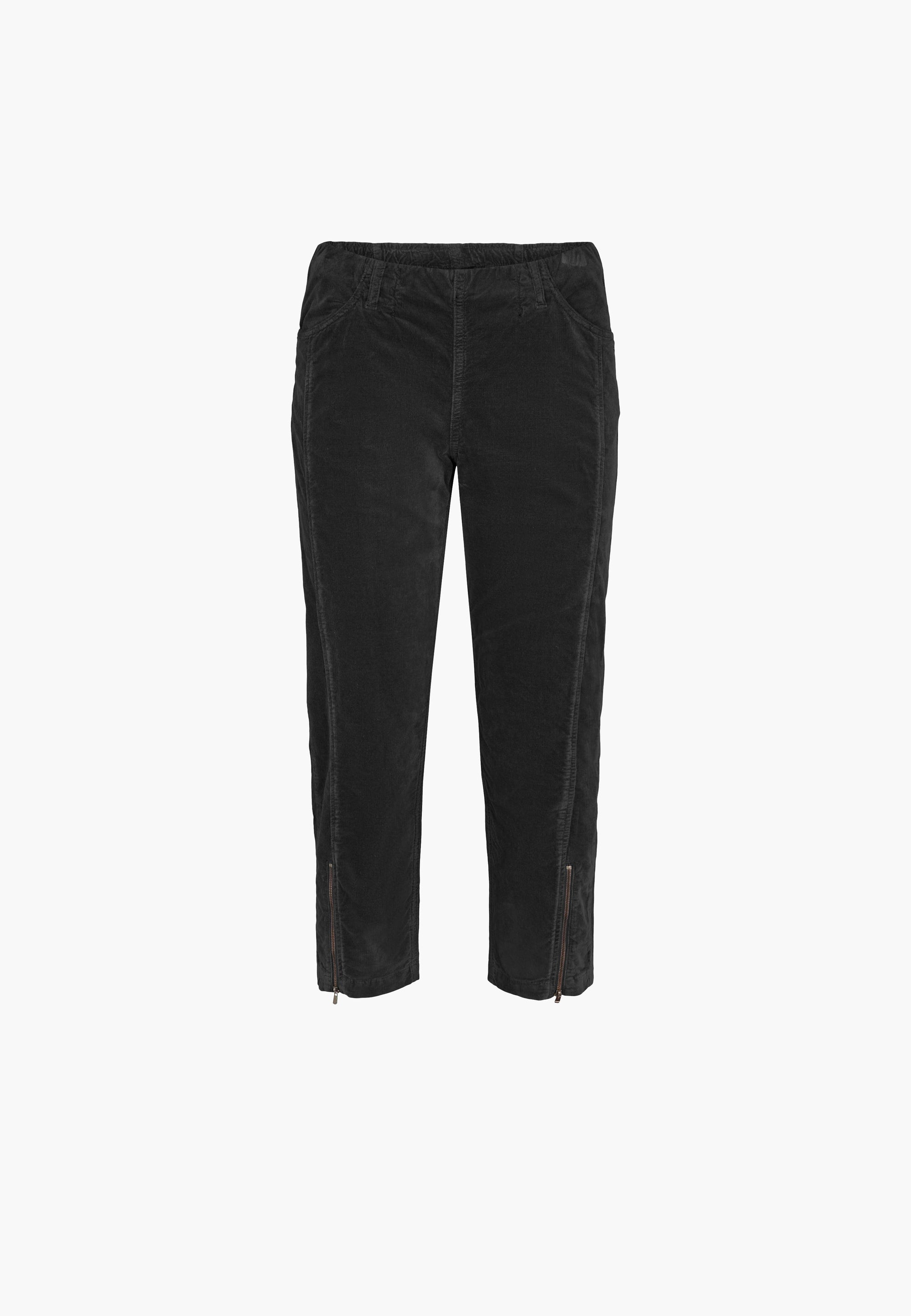 LAURIE Piper Regular Fløyel Crop Regular 99000 Black