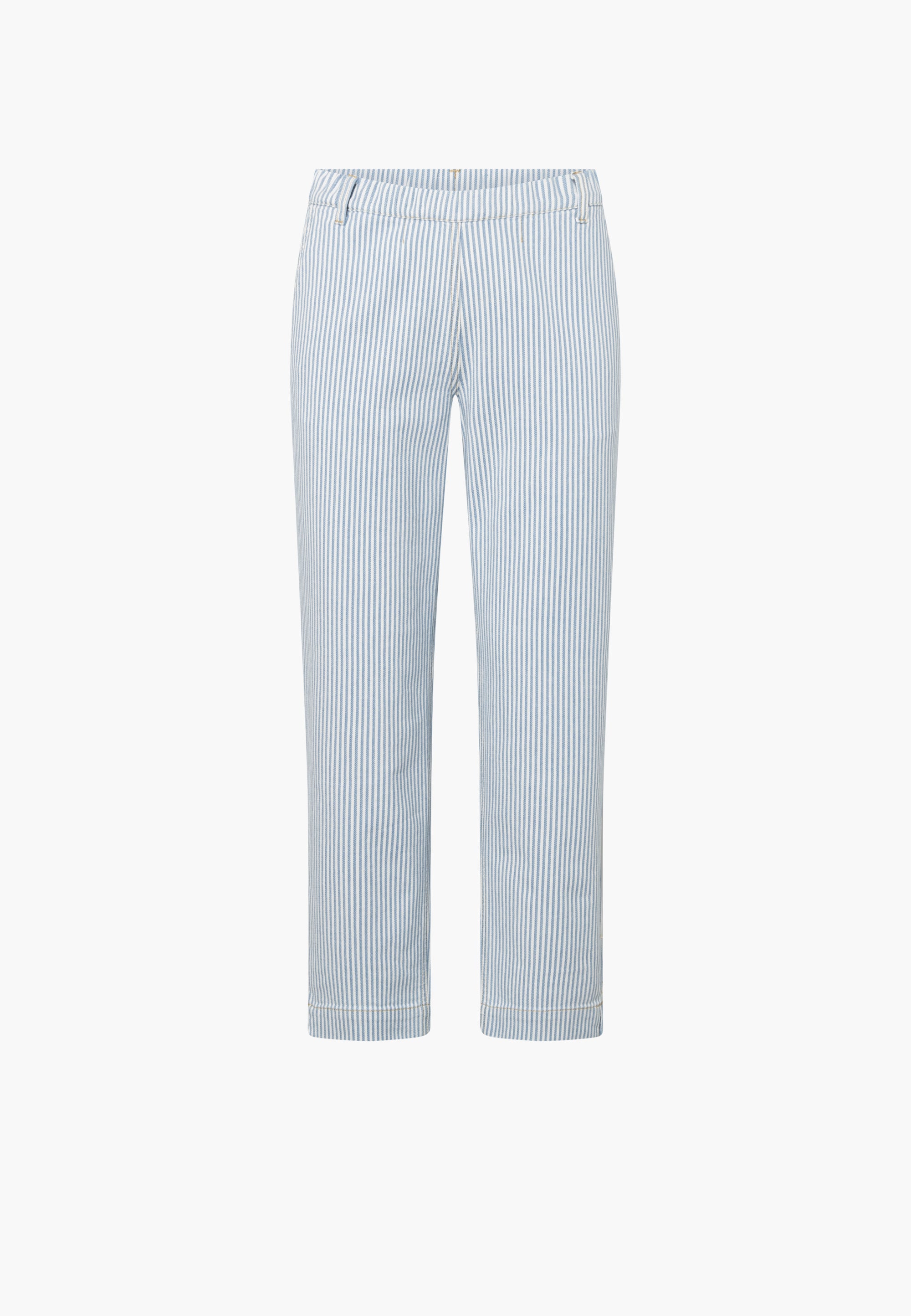 LAURIE Taylor Regular Cropped Regular 10044 White blue stripe