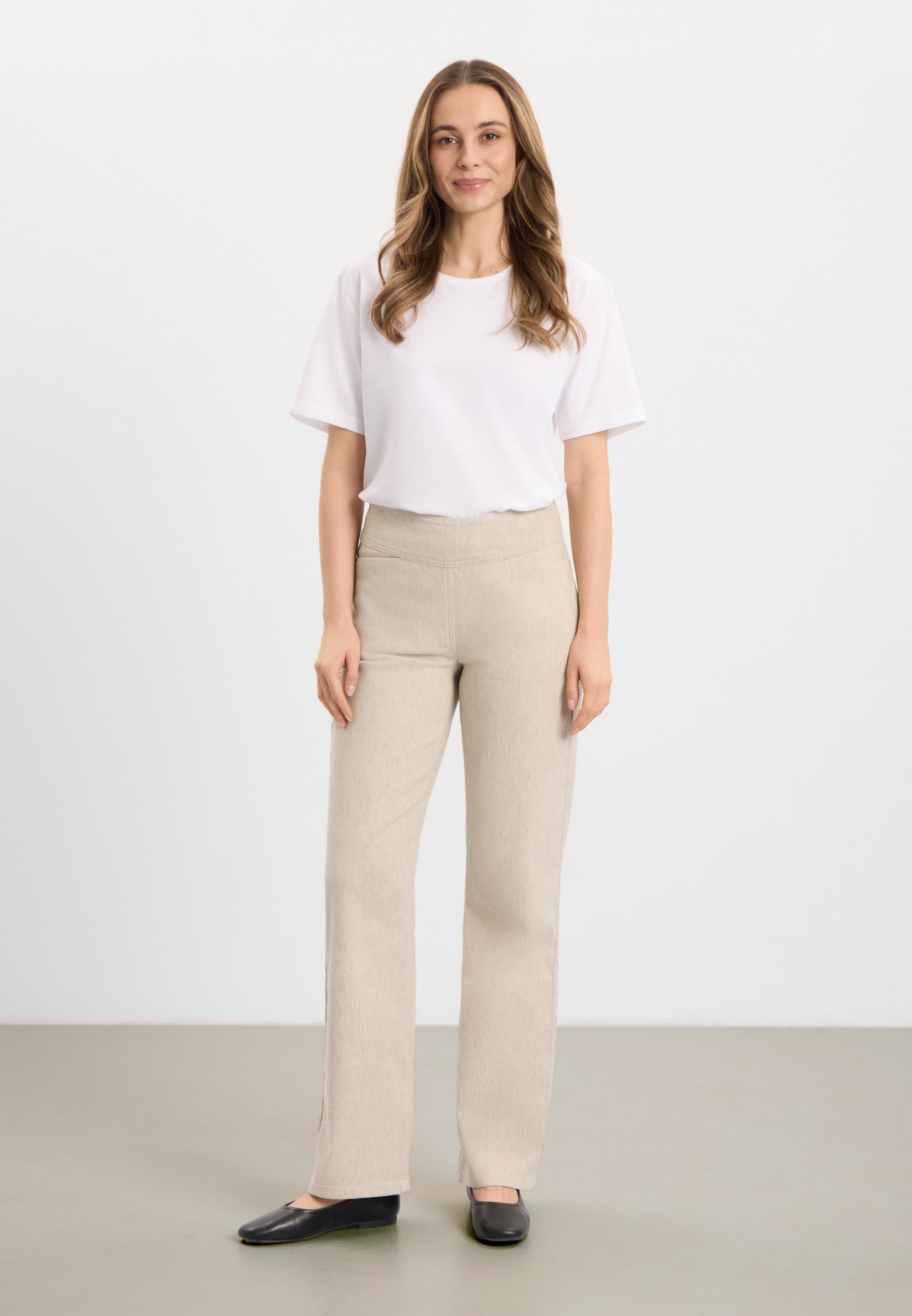 LAURIE Thea Straight ML Straight 25199 Grey sand hemp