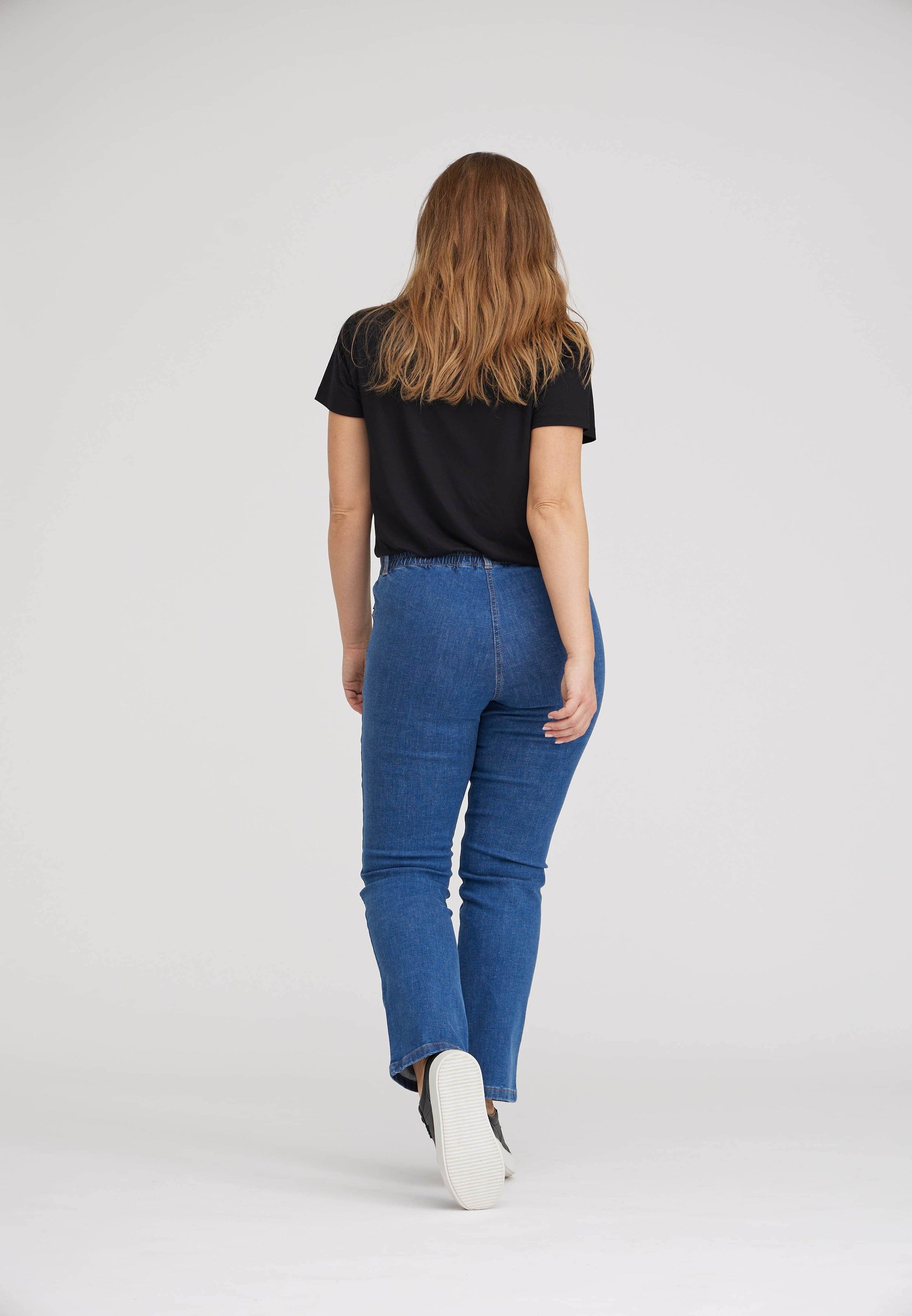 LAURIE Violet Relaxed - Medium Length Relaxed 49401 Blue Denim
