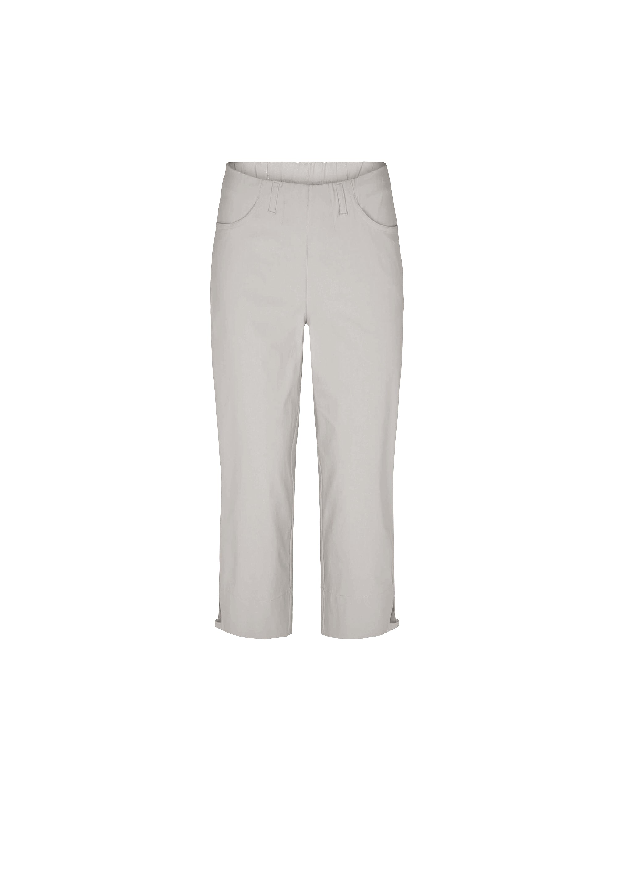 LAURIE Anabelle Regular Capri Medium Length Trousers REGULAR 25137 Grey Sand