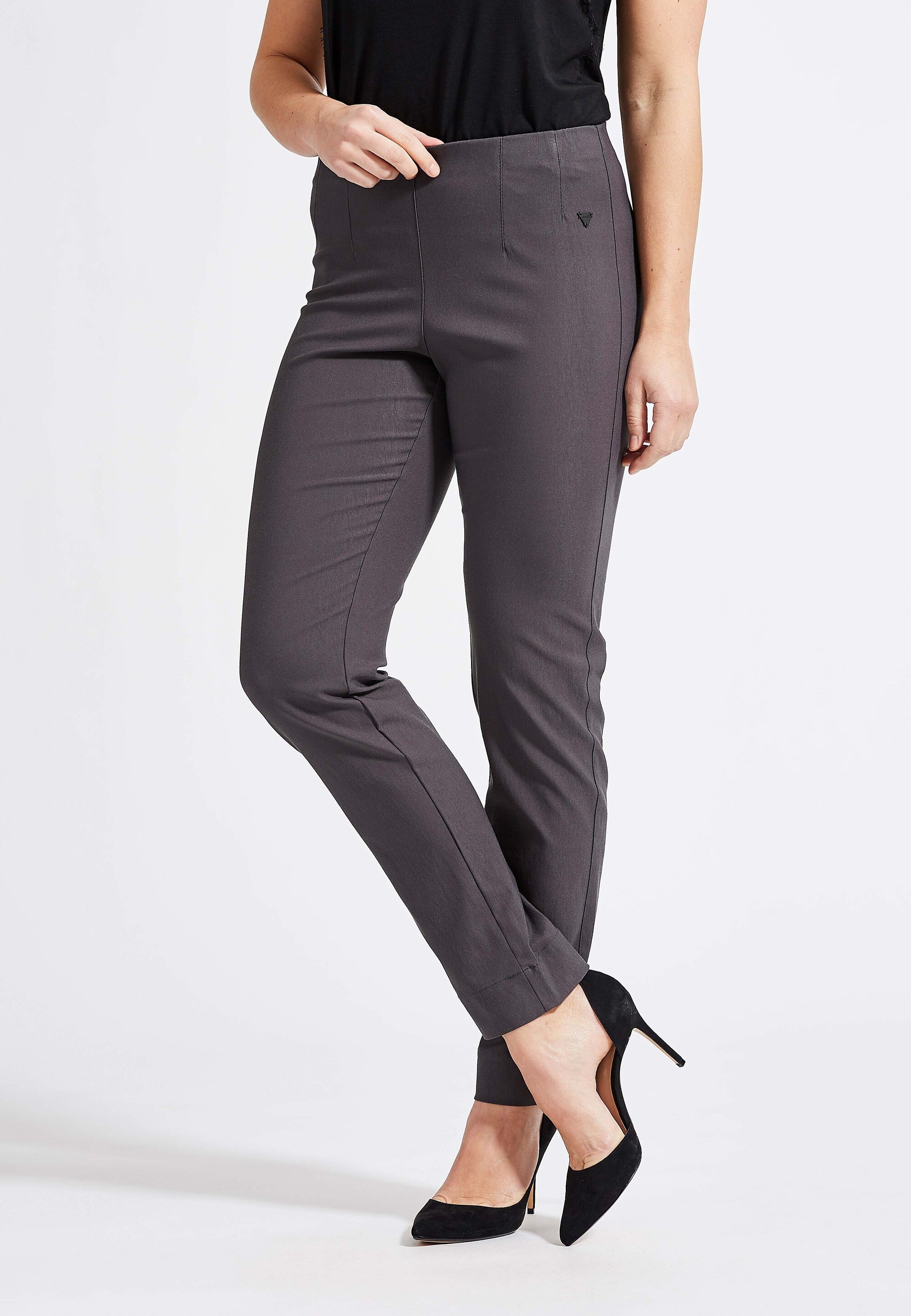 LAURIE  Betty Regular - Medium Length Trousers REGULAR 97104 Antracite