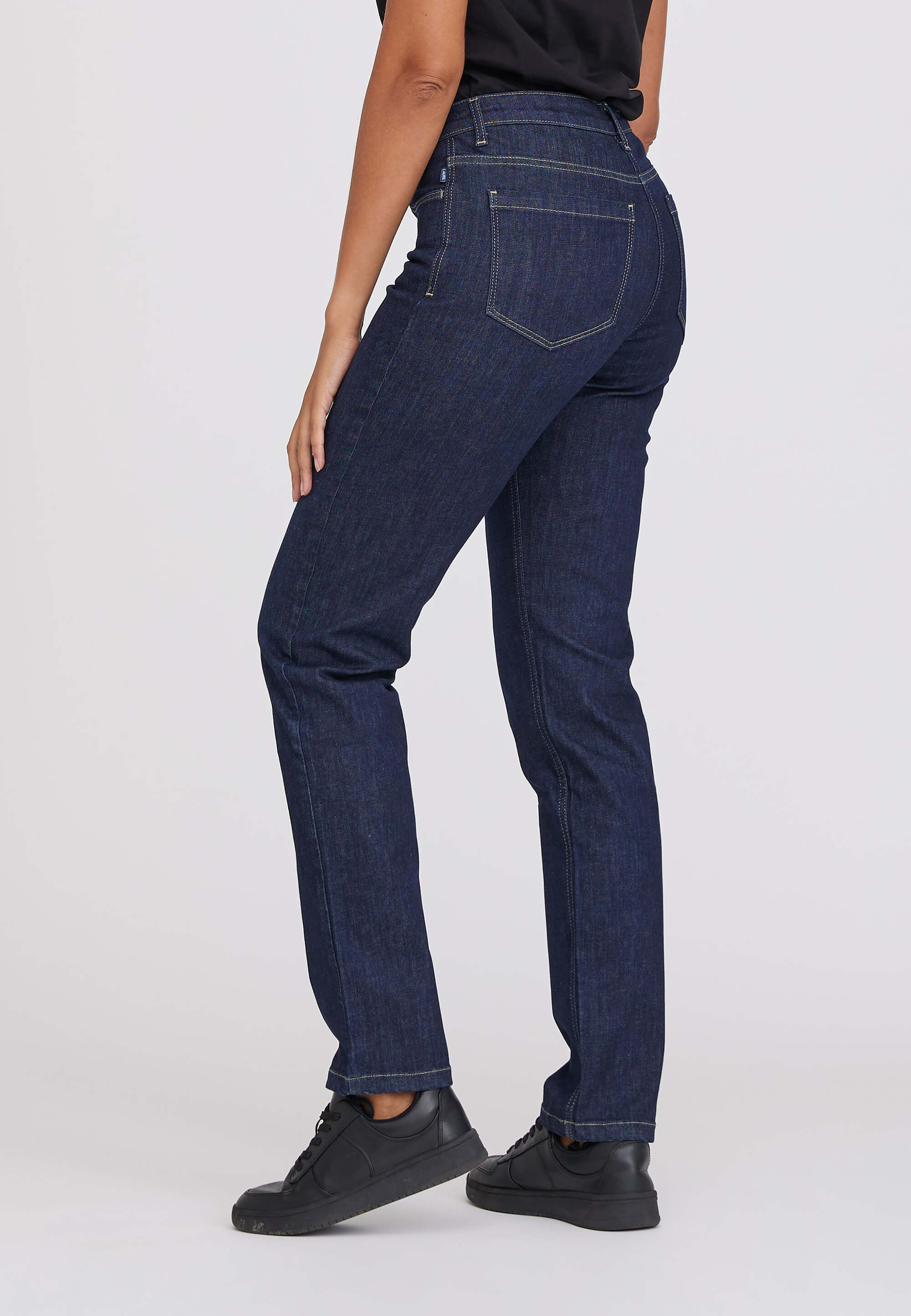 LAURIE  Charlotte Regular - Medium Length Trousers REGULAR 49499 Washed Dark Blue Denim