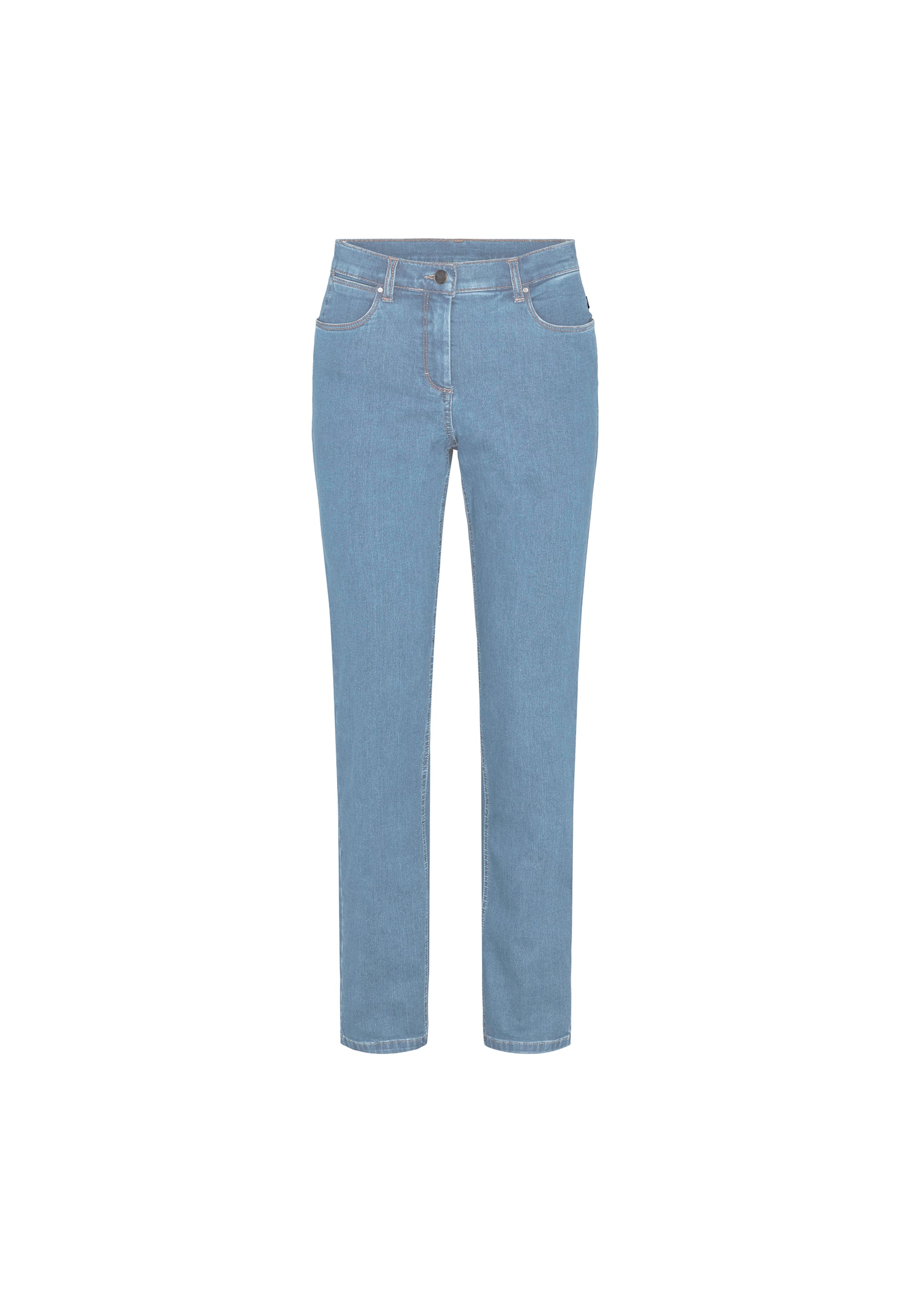 LAURIE  Charlotte Regular - Medium Length Trousers REGULAR 49301 Light Blue Denim