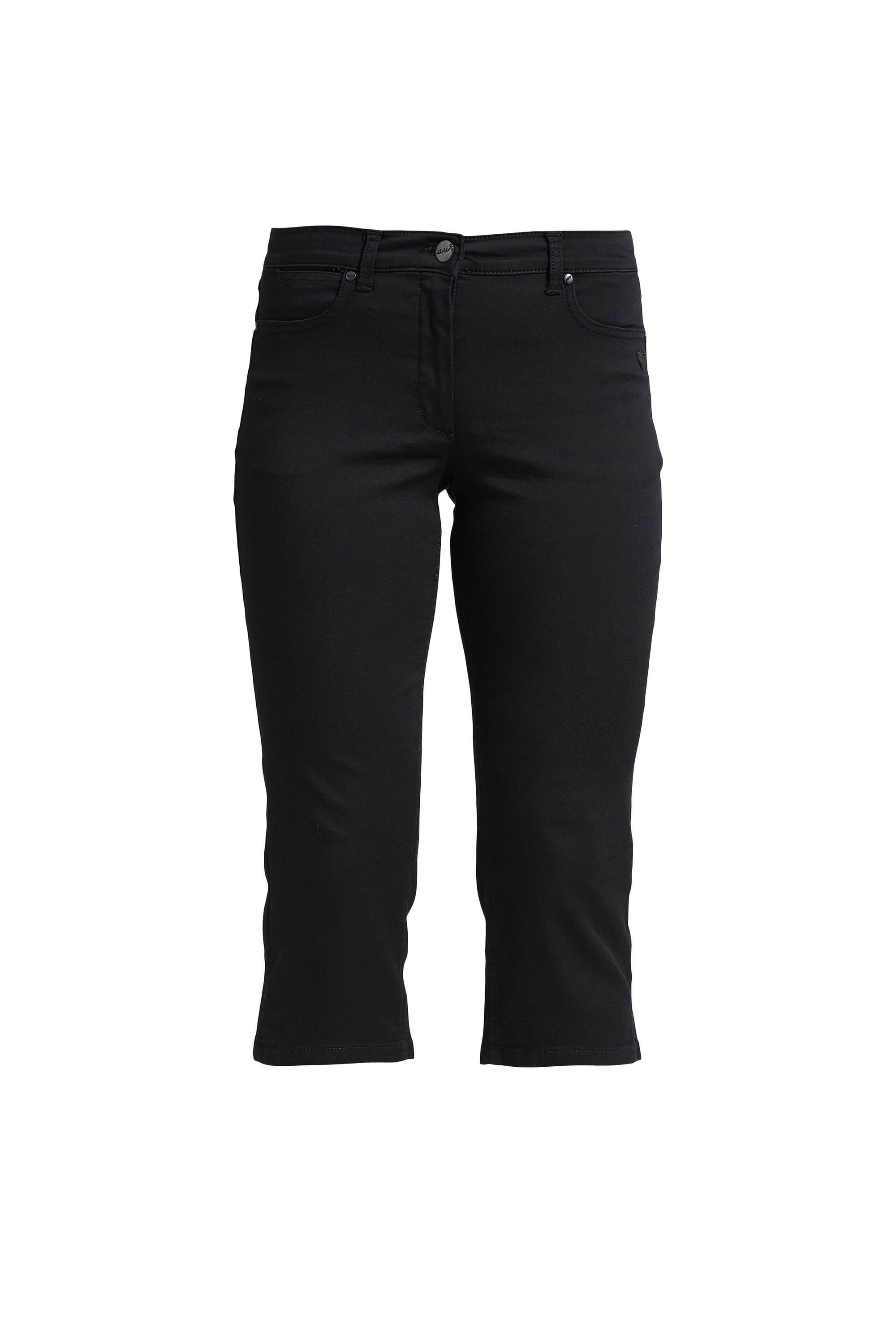 LAURIE Charlotte Regular Capri Bukser Trousers REGULAR 99100 Black