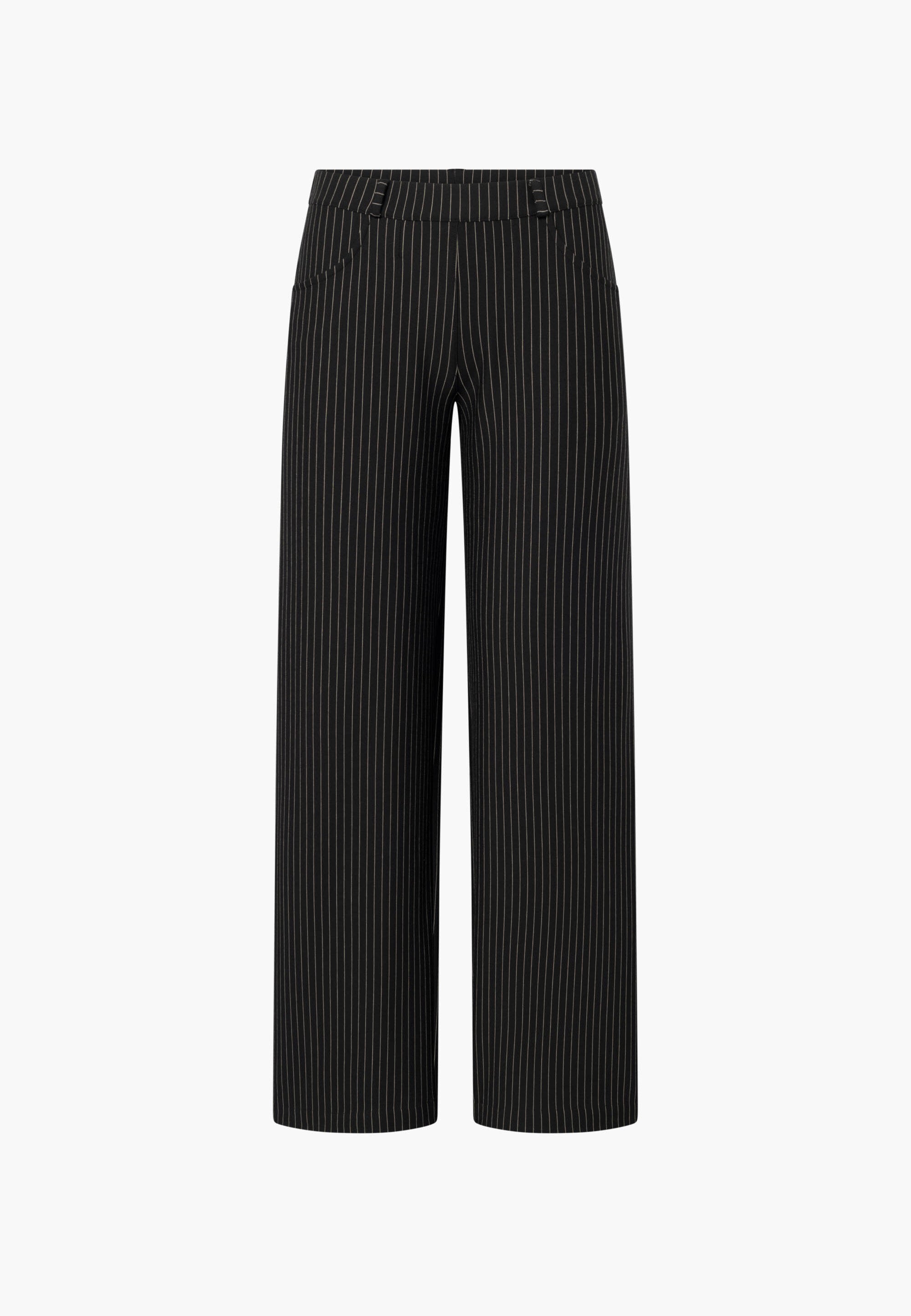 LAURIE Donna Loose Jersey - Medium Length Loose 99027 Black Stripe Brushed