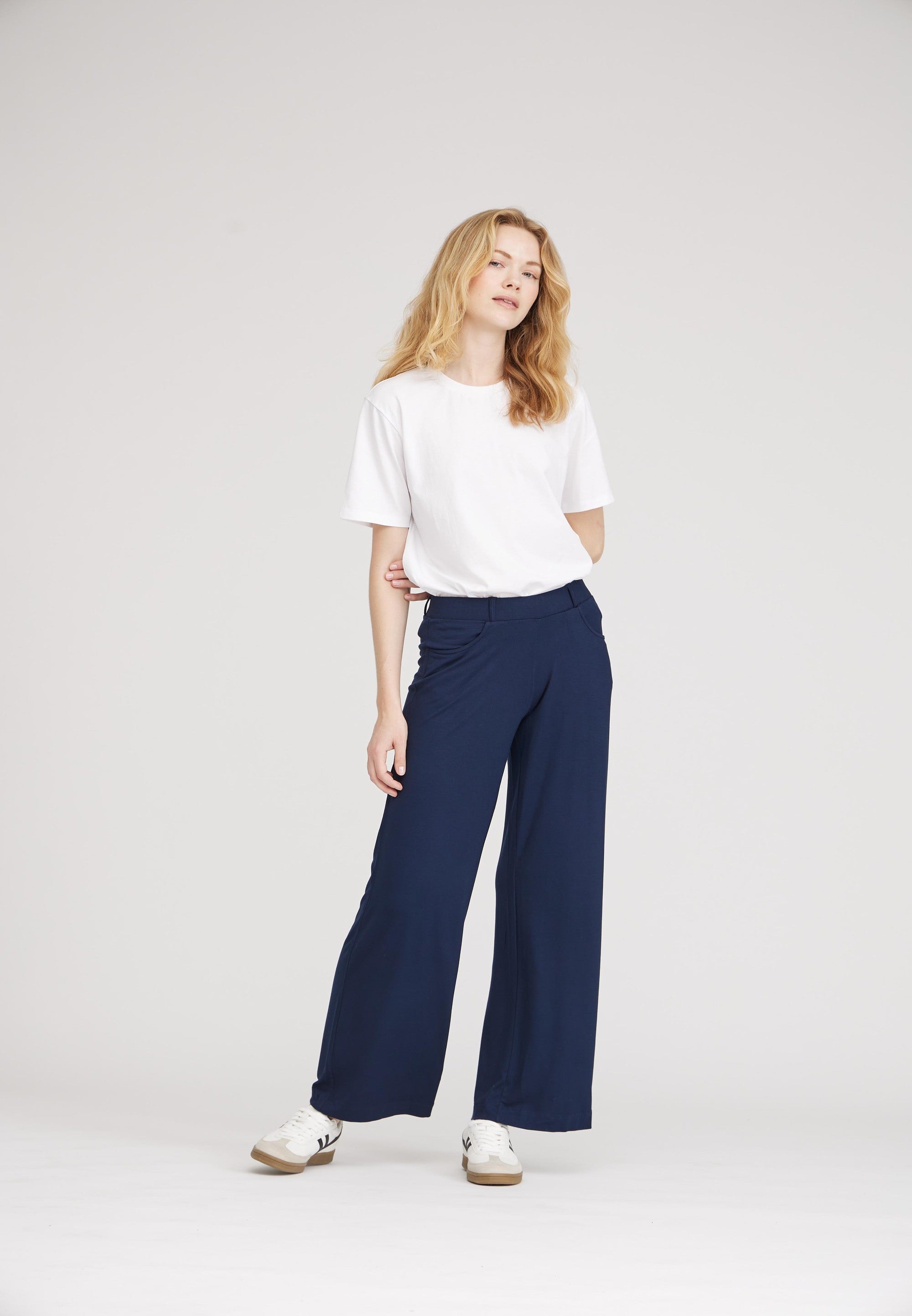 LAURIE  Donna Loose Jersey - Short Length Loose 49104 Navy