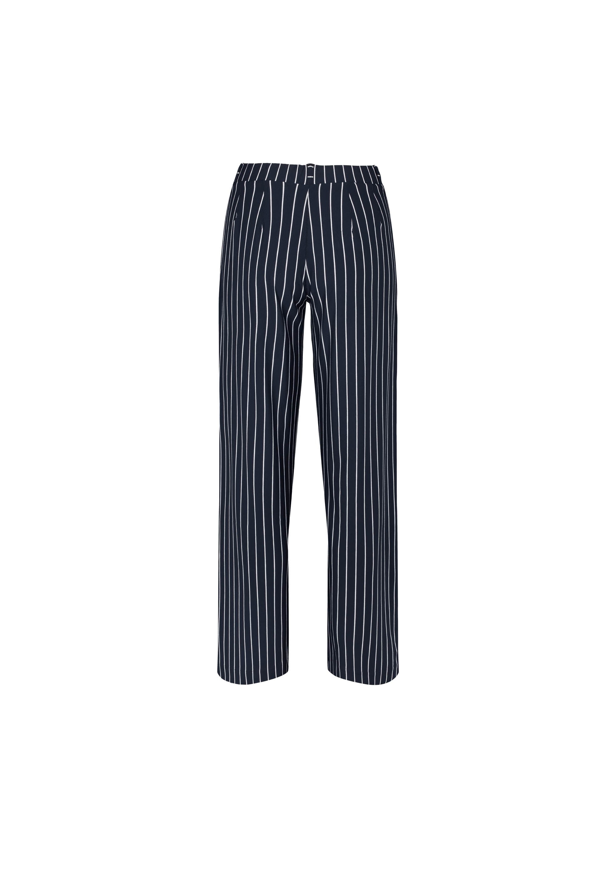 LAURIE Donna Loose Jersey - Short Length Trousers LOOSE 49222 Navy Stripe
