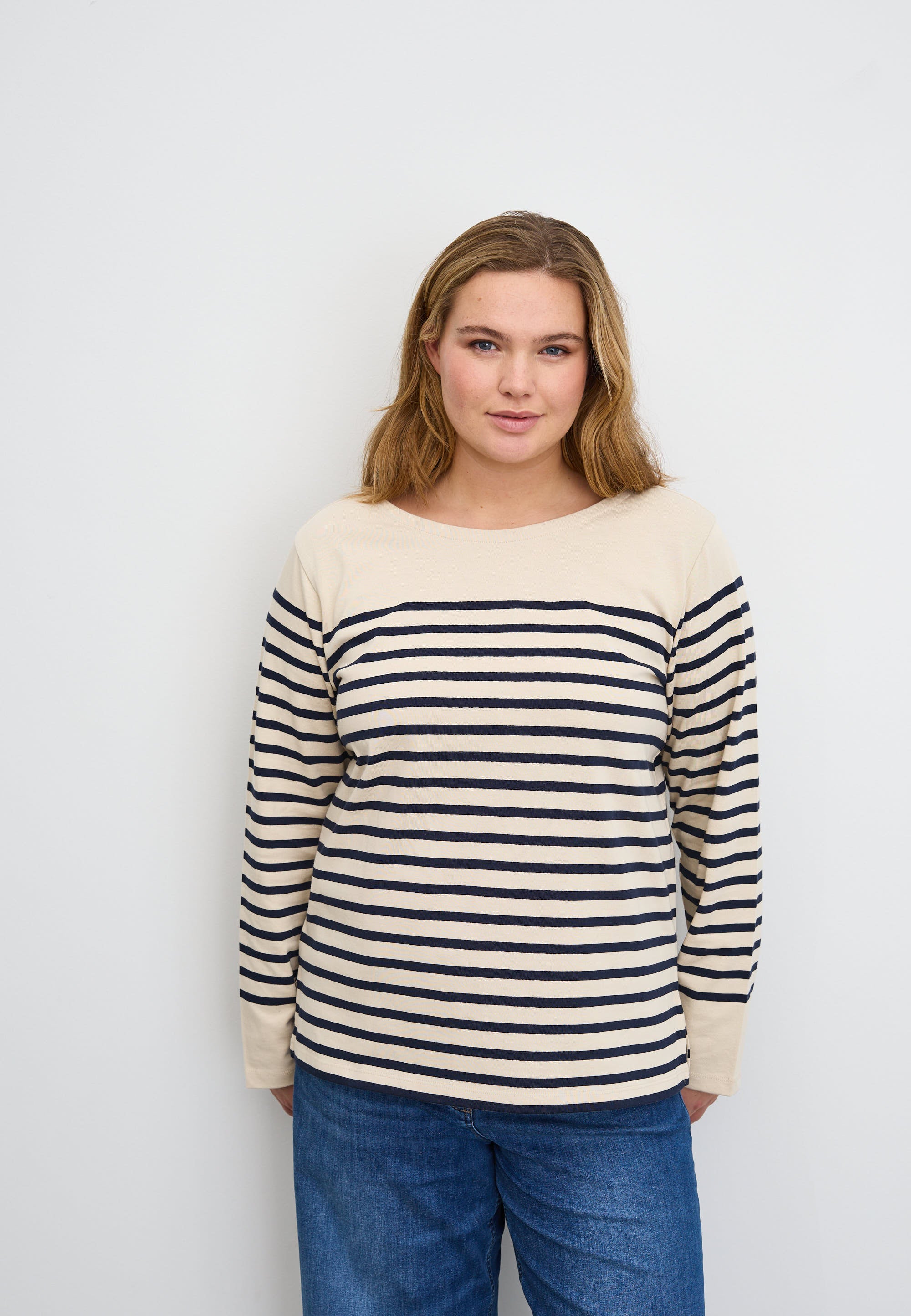 LAURIE Gabrielle Breton Shirt LS Sweatshirts 13049 Birch Stripe