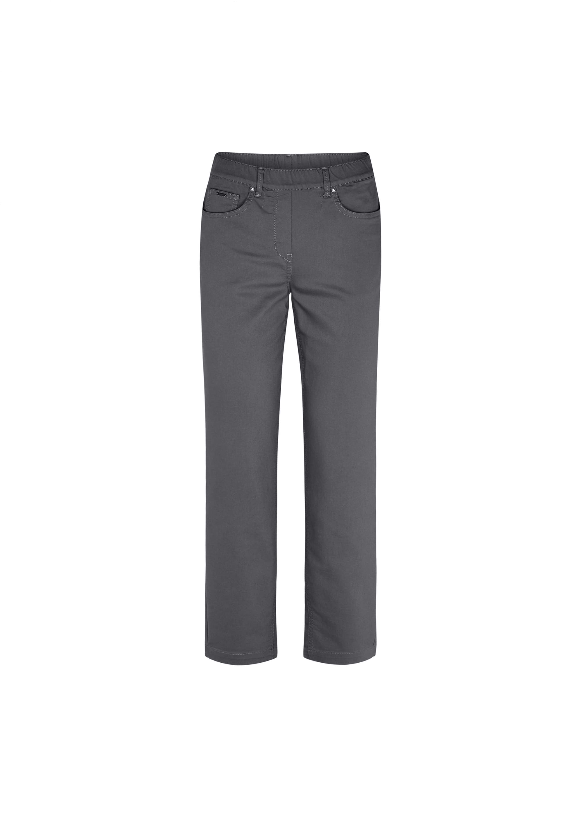 LAURIE Helen Straight - Medium Length Trousers STRAIGHT 97000 Anthracite