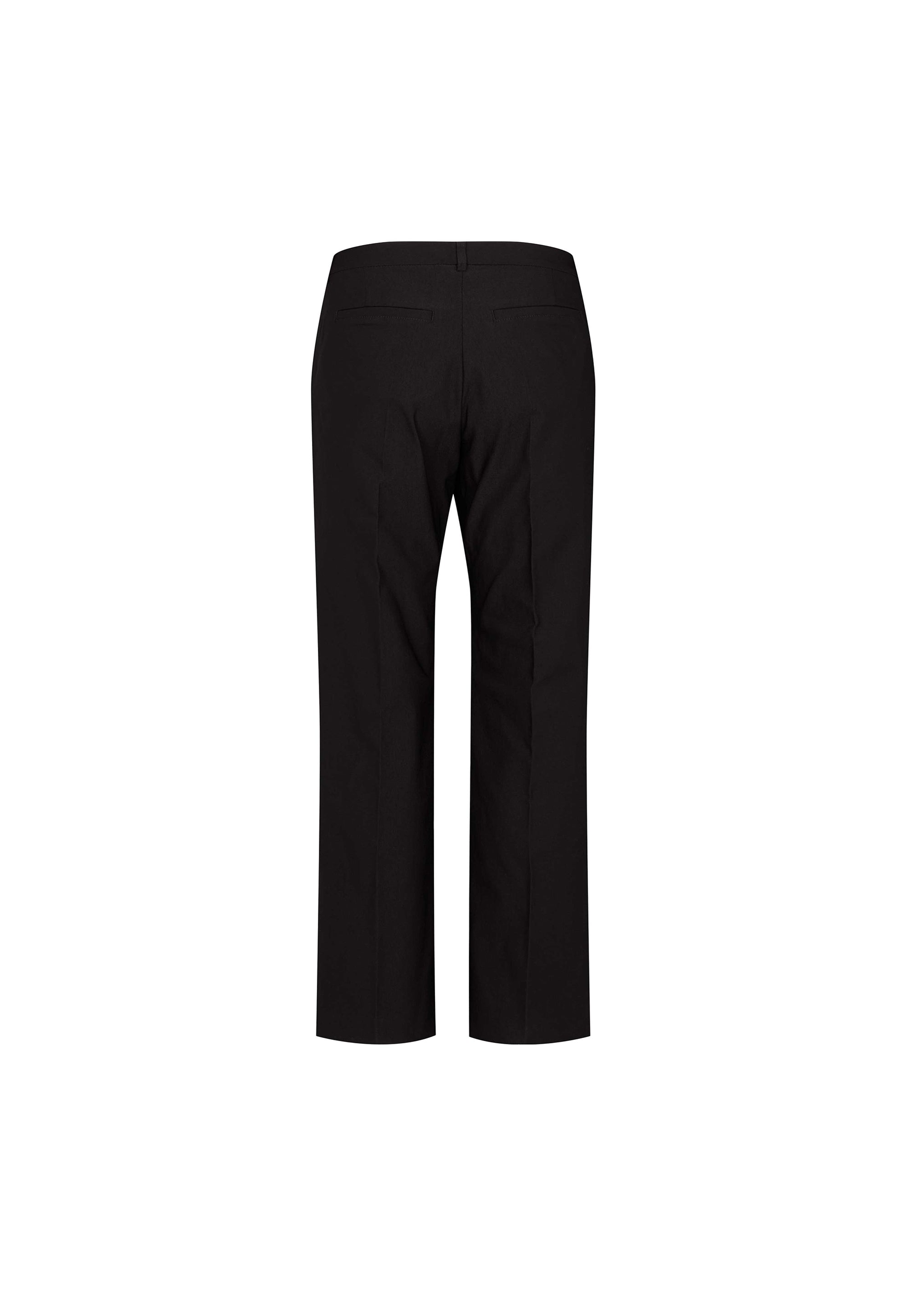 LAURIE Judy Straight - Medium Length Trousers STRAIGHT 99971 Black Brushed