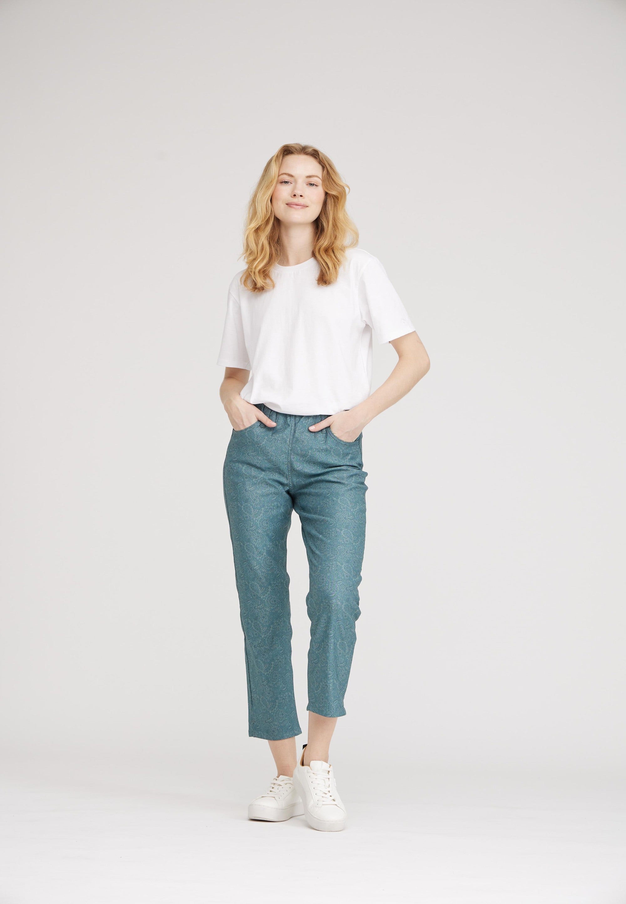 LAURIE Kelly - Crop Regular 51015 Emerald Green Print