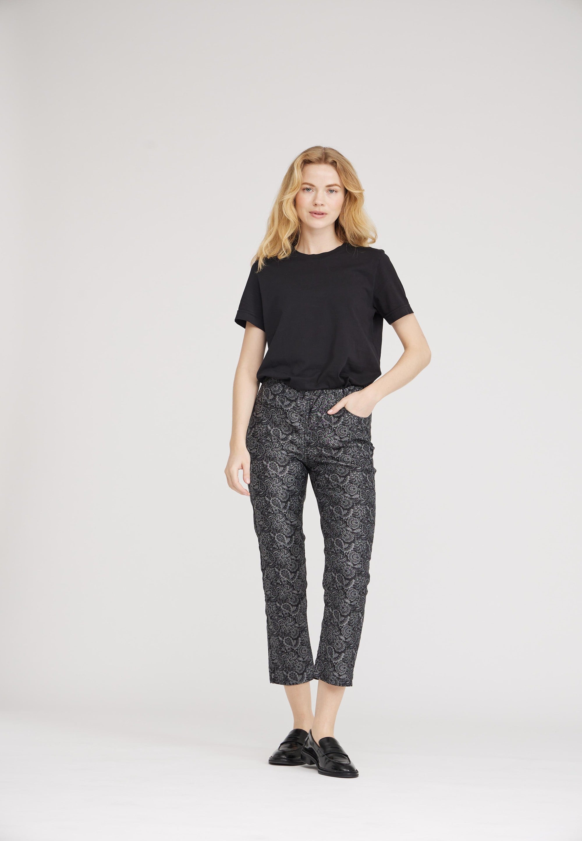 LAURIE Kelly - Crop Regular 99015 Black Print
