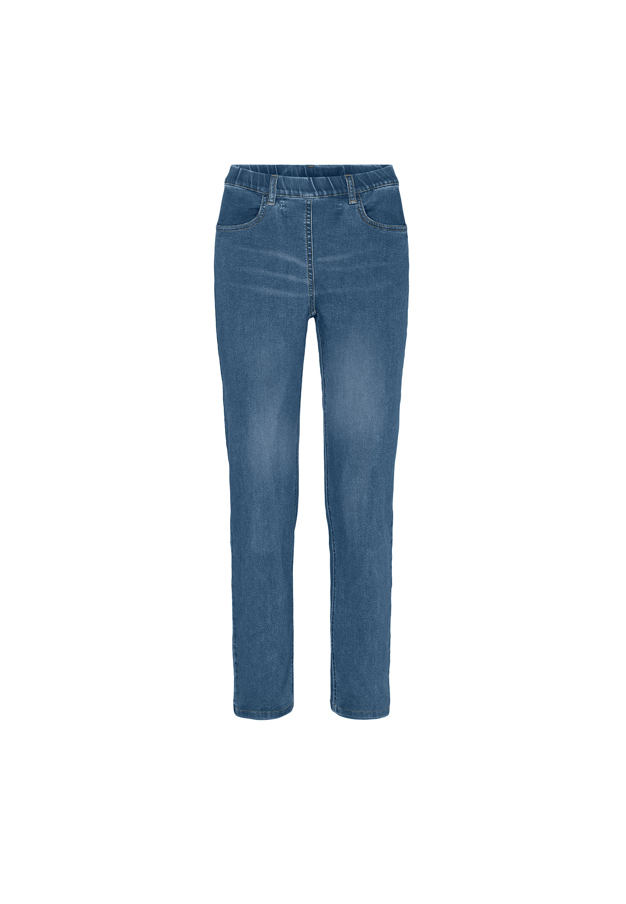 LAURIE Kelly Regular - Medium Length Trousers REGULAR 49399 Washed Blue Denim