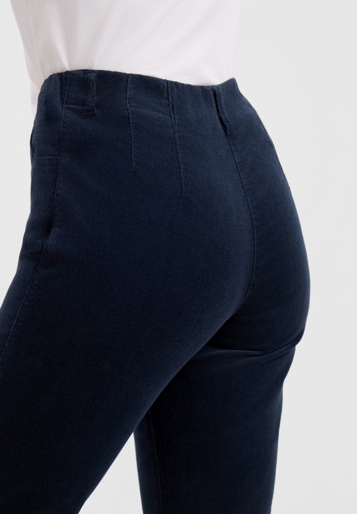 LAURIE Kelly Regular Fløyel - Medium Length Regular 49000 Navy