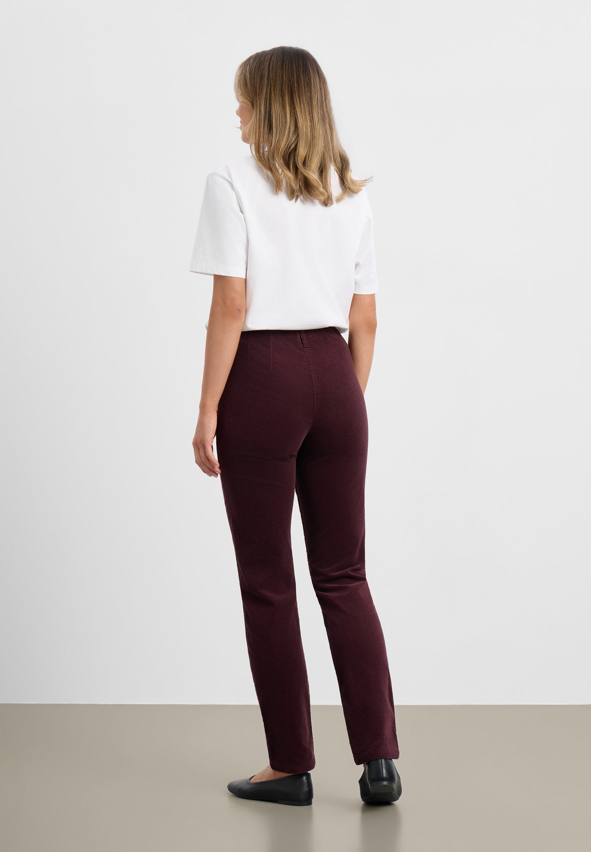 LAURIE Kelly Regular Fløyel - Medium Length Regular 68000 Dark Plum