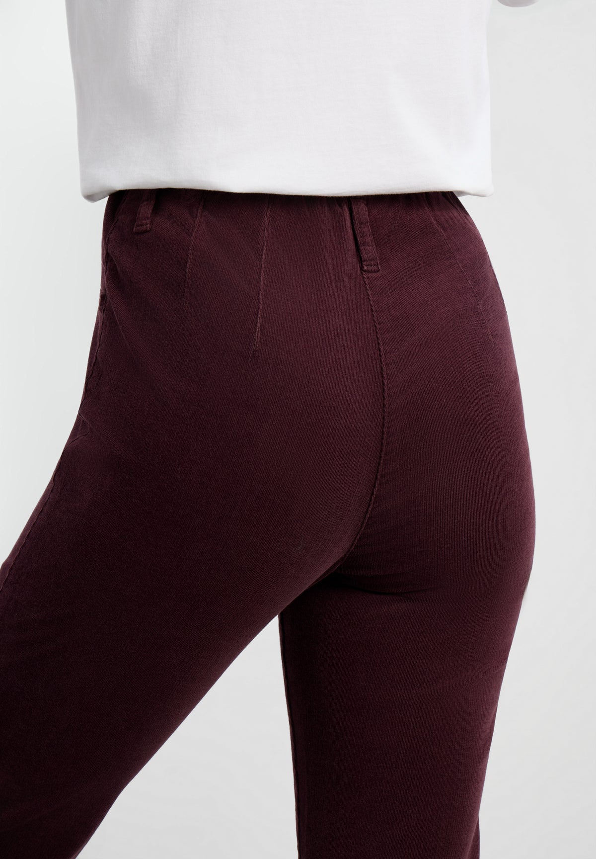 LAURIE Kelly Regular Fløyel - Medium Length Regular 68000 Dark Plum
