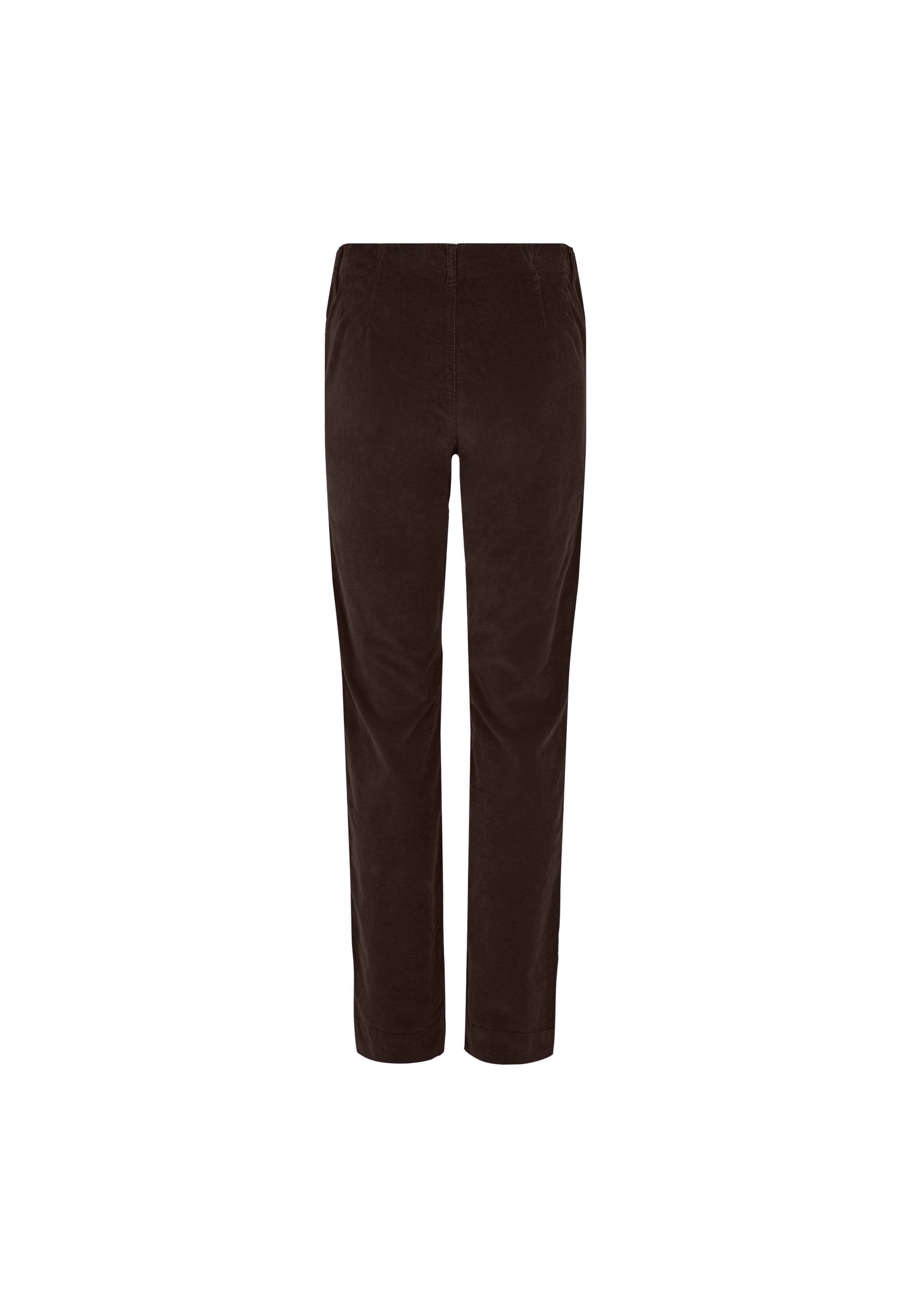 LAURIE  Kelly Regular fløyel - Medium Length Trousers REGULAR 88000 Brown