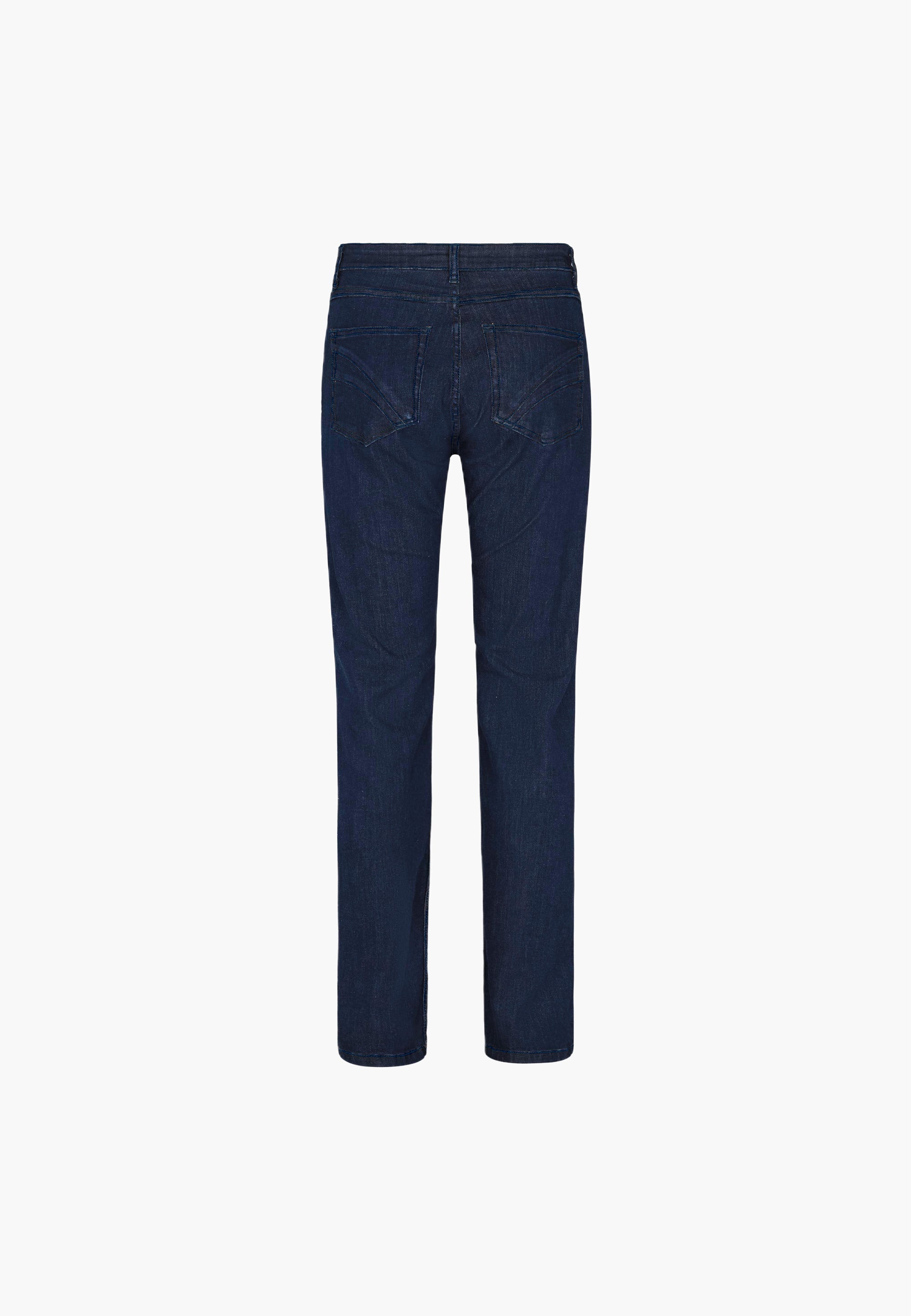 LAURIE  Laura Slim - Medium Length - Ecolabel Trousers SLIM 49505 Dark Blue Denim