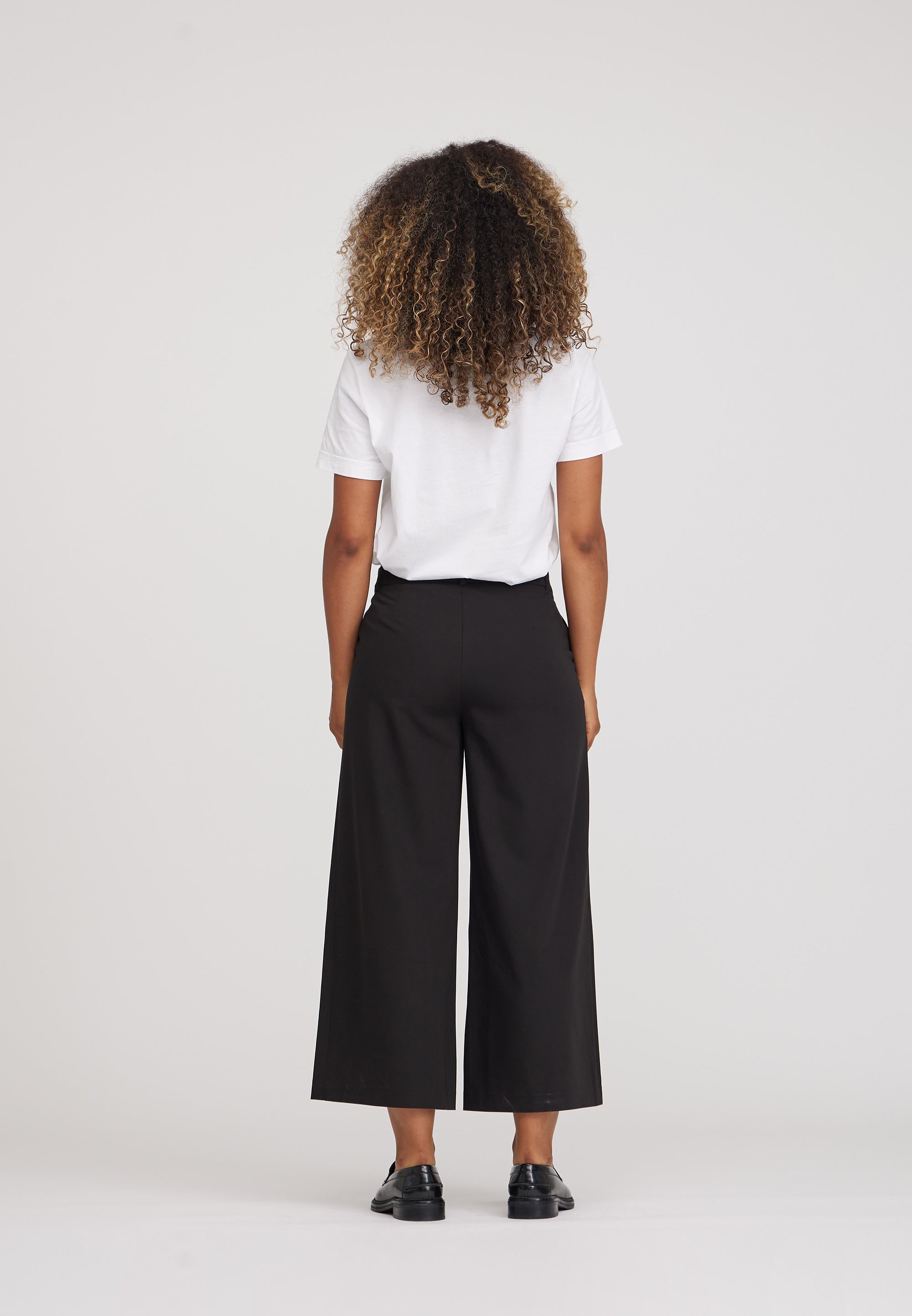 LAURIE Lia Loose Crop Trousers LOOSE 99000 Black