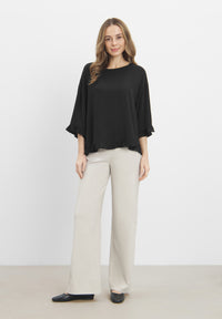 LAURIE Nova Blouse SS Relaxed 99000 Black