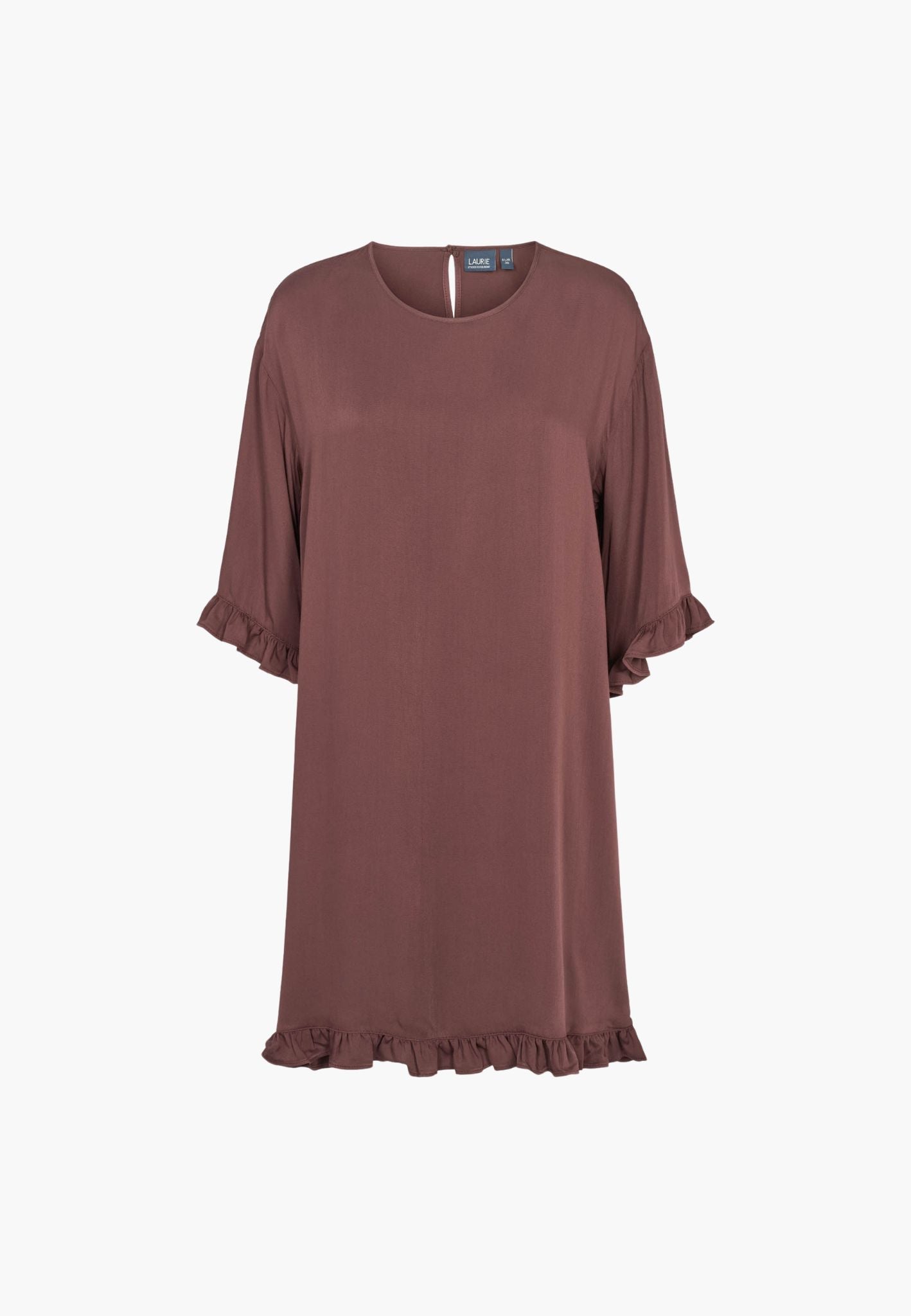 LAURIE Nova Dress SS Relaxed 68000 Dark Plum