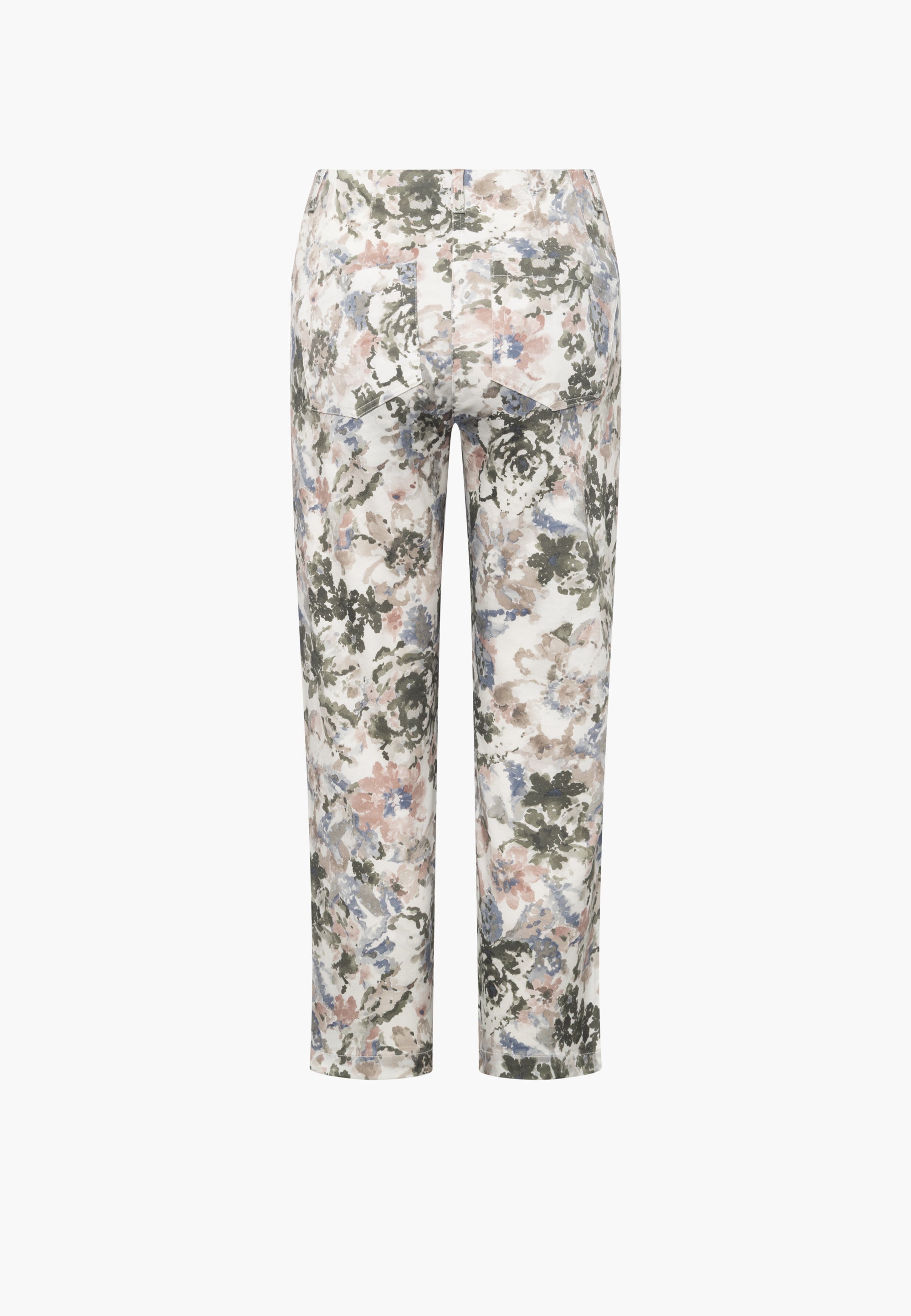 LAURIE Patricia Pure Regular Cropped Regular 55140 Khaki watercolour print