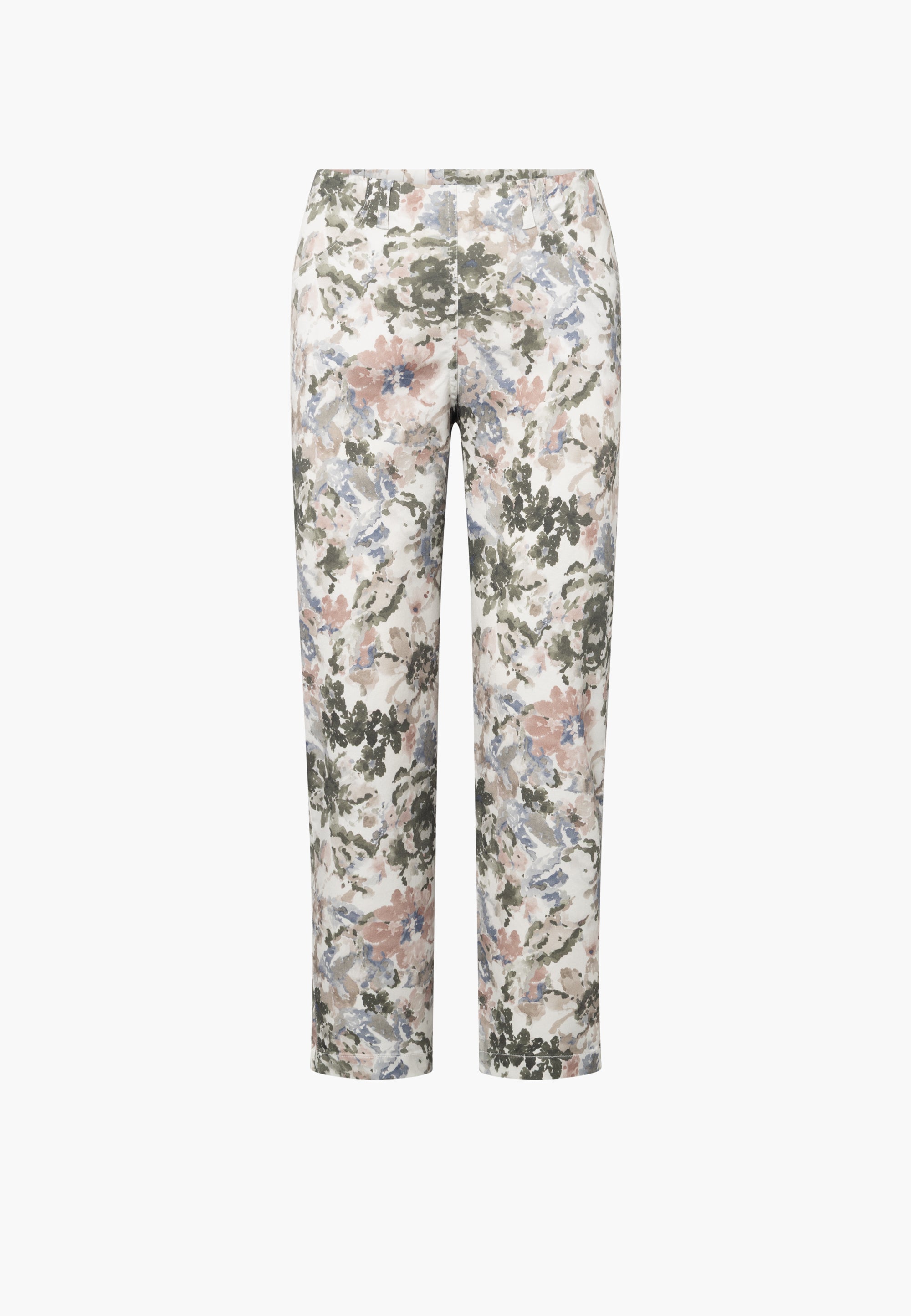 LAURIE Patricia Pure Regular Cropped Regular 55140 Khaki watercolour print