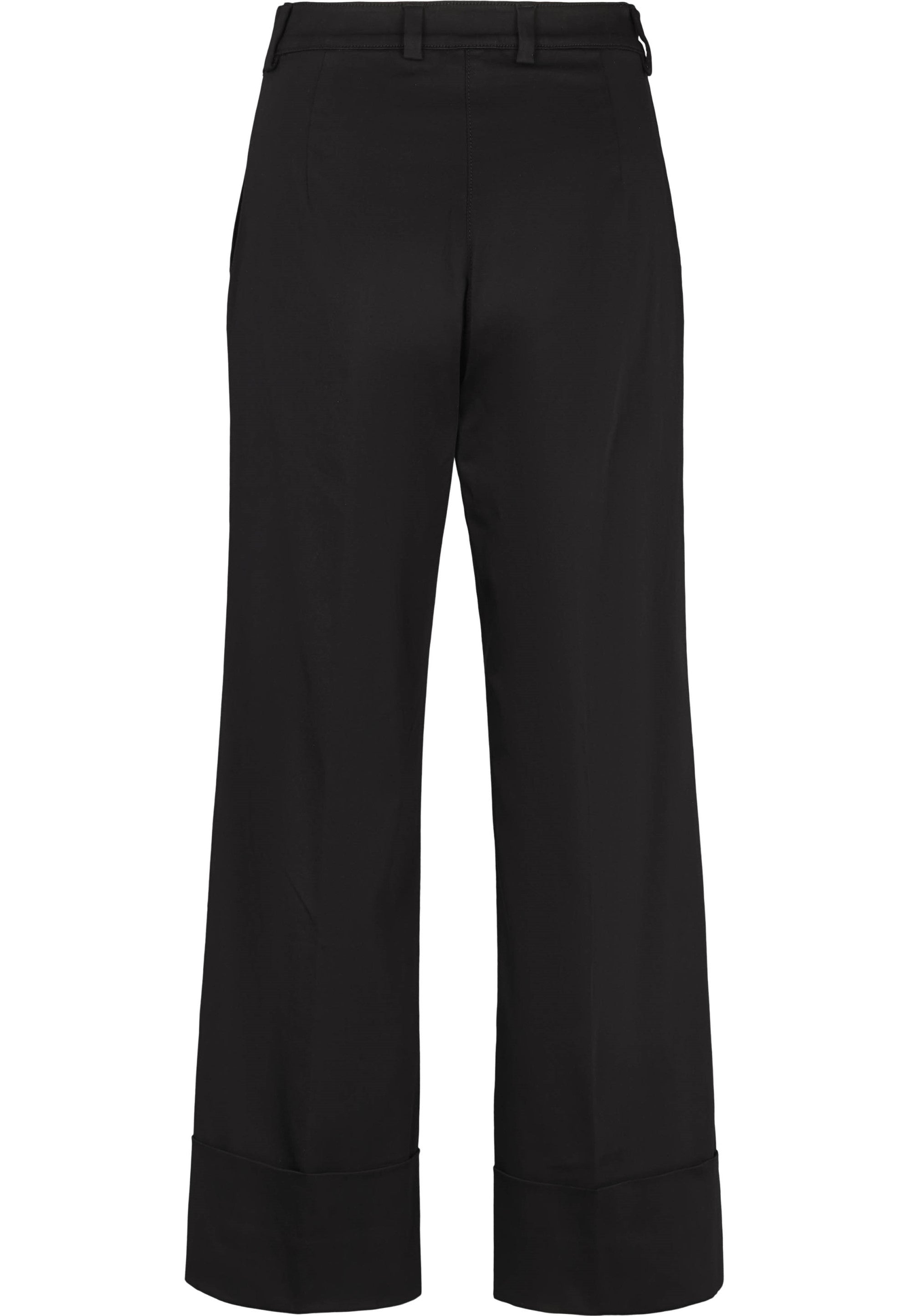 LAURIE Phoebe Turnup Loose Crop Trousers LOOSE 99105 Black